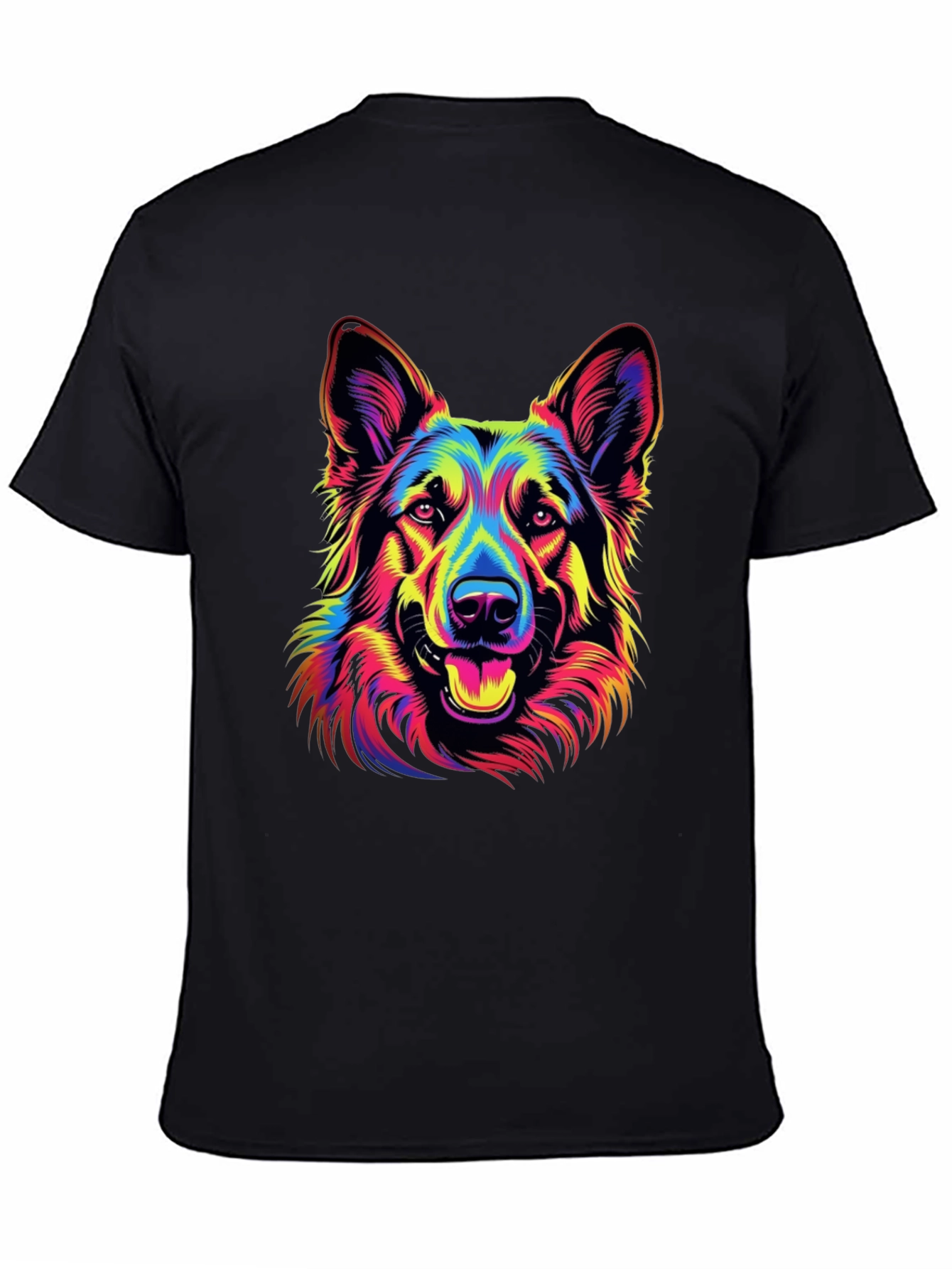 Neon German Shepherd Graphic Tee
