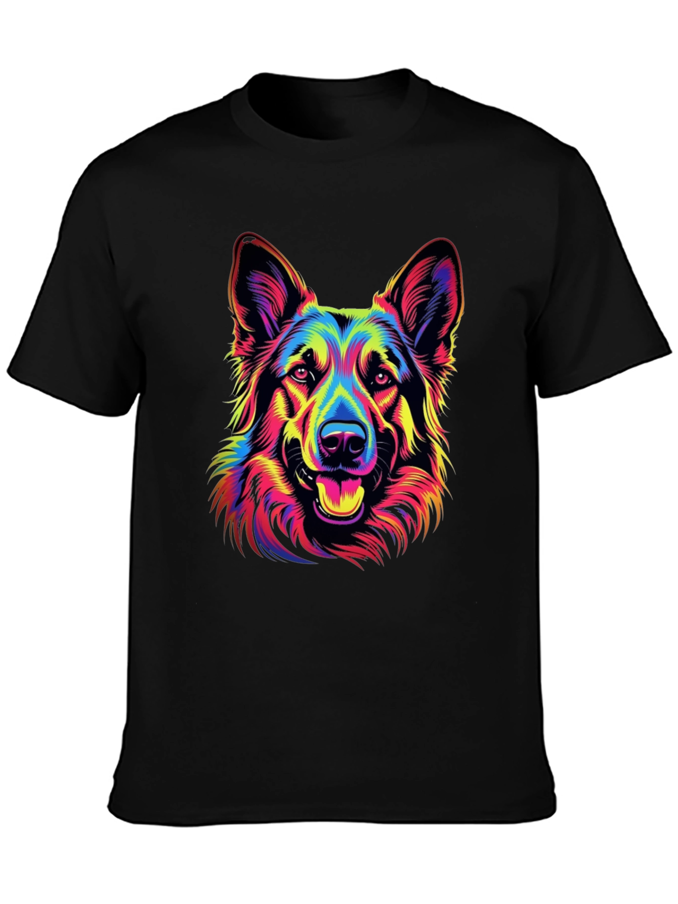 Neon German Shepherd Graphic Tee