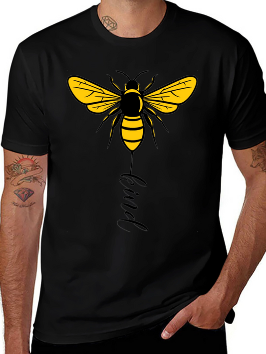 Bee Kind Graphic Tee - Black Cotton T-Shirt