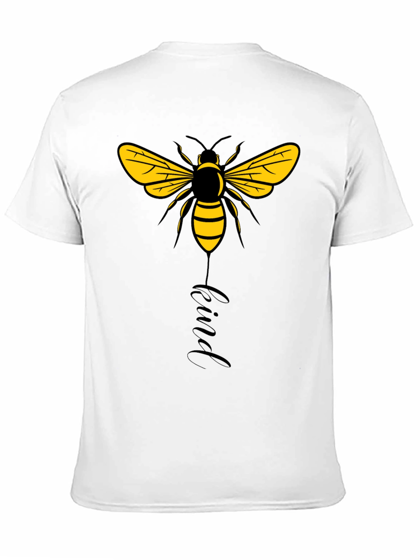Bee Kind Graphic Tee - Black Cotton T-Shirt