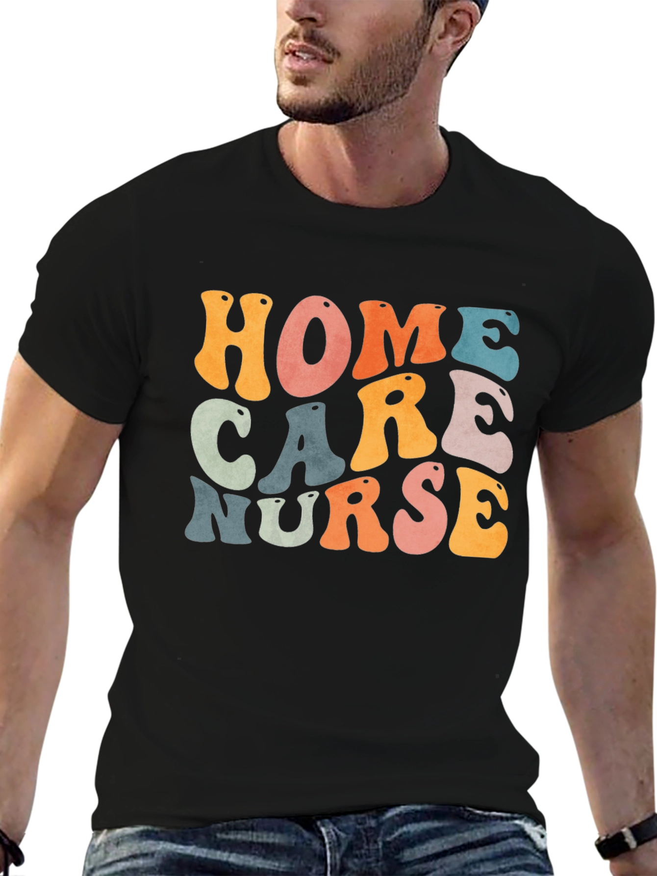 Home Care Nurse Retro T-Shirt