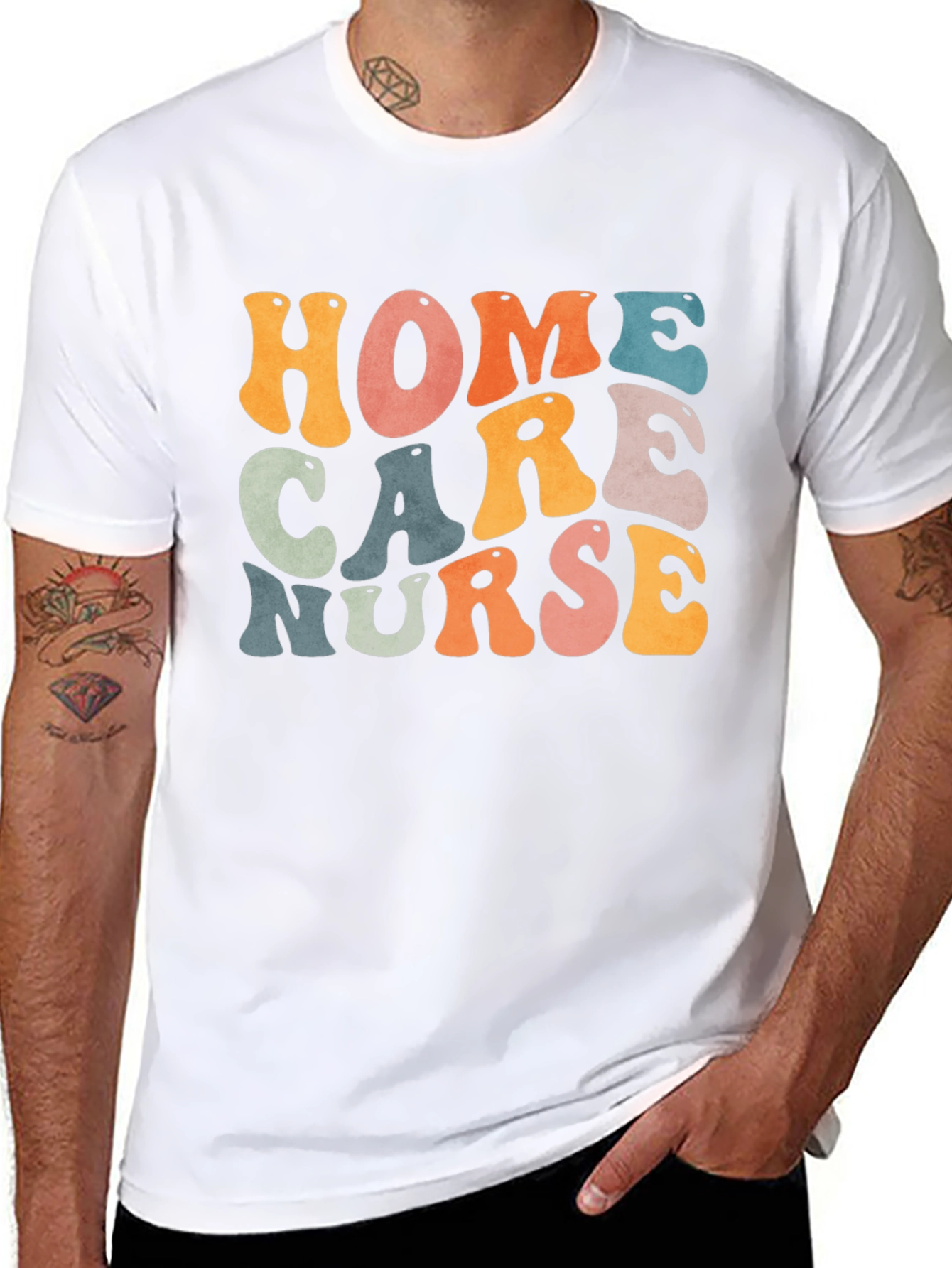 Home Care Nurse Retro T-Shirt