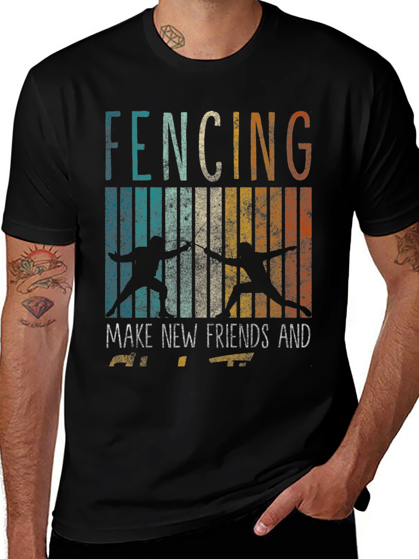Fencing Make New Friends T-Shirt