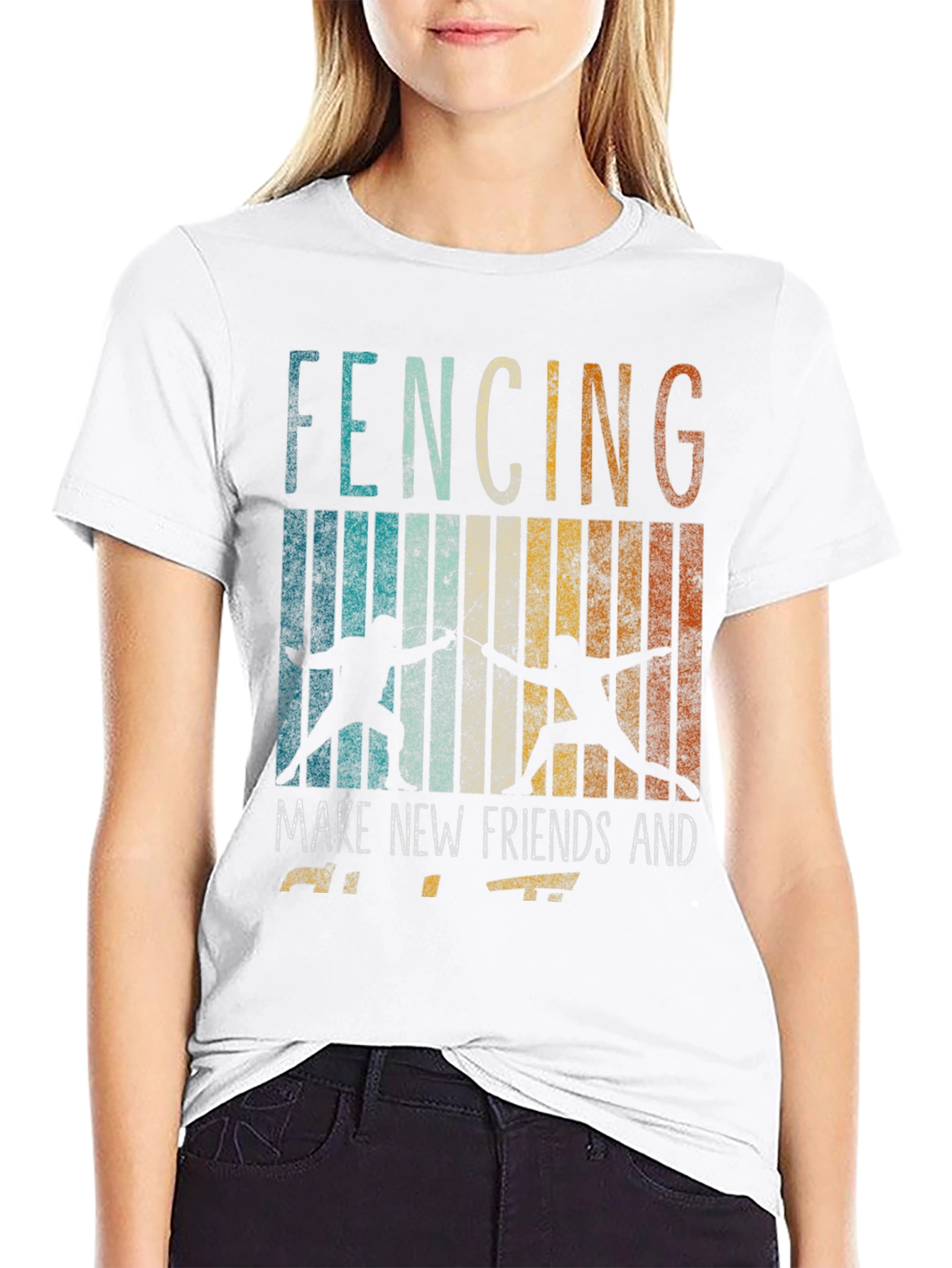 Fencing Make New Friends T-Shirt