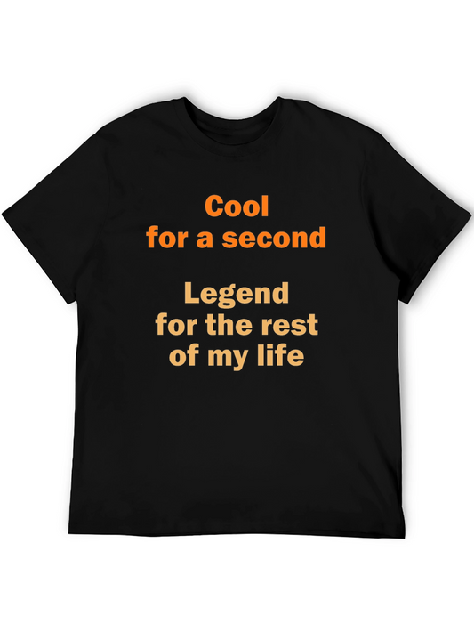 Cool for a Second Legend Black Graphic T-Shirt