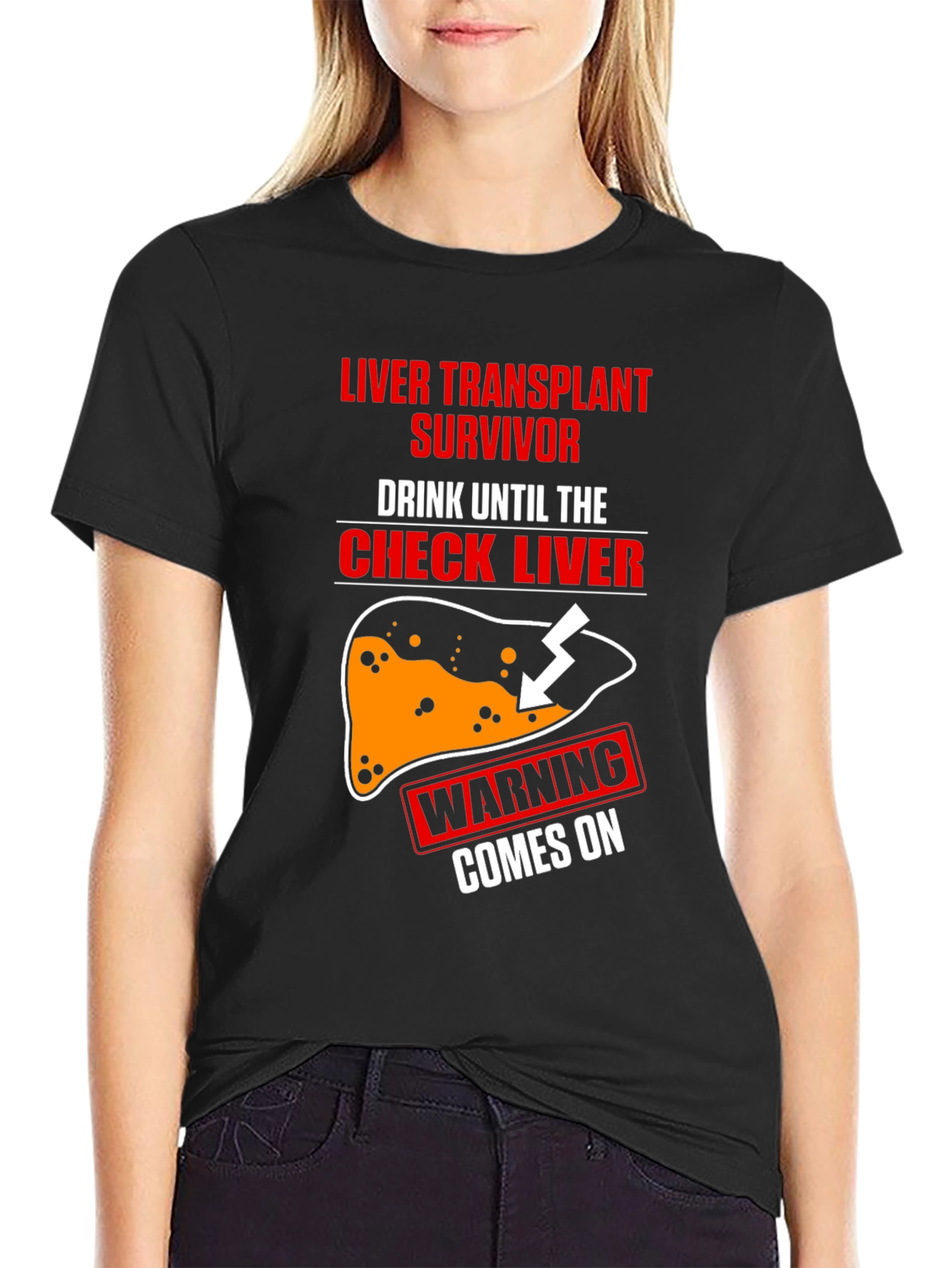 Liver Transplant Survivor T-Shirt - Funny Drinking Tee