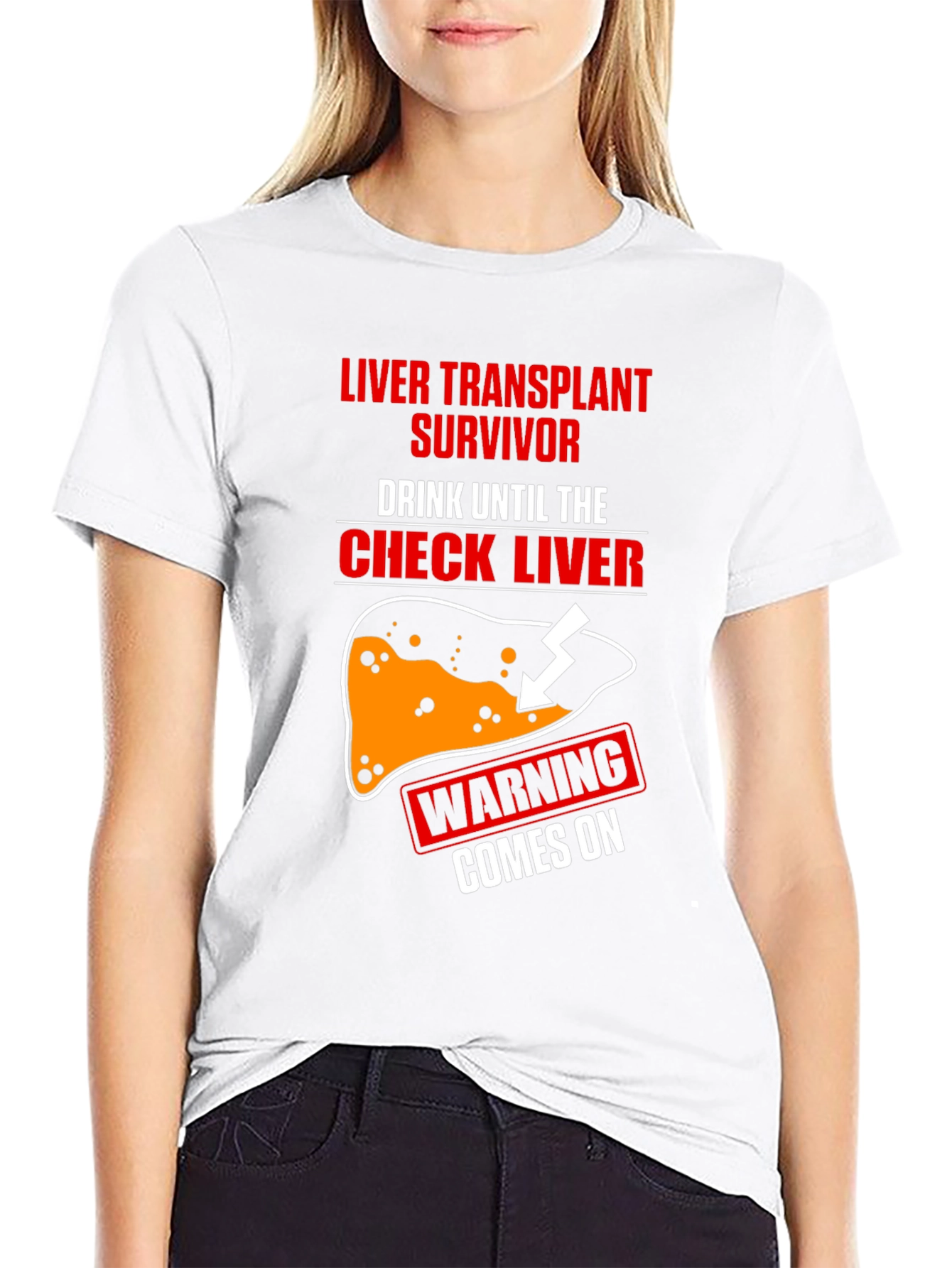 Liver Transplant Survivor T-Shirt - Funny Drinking Tee