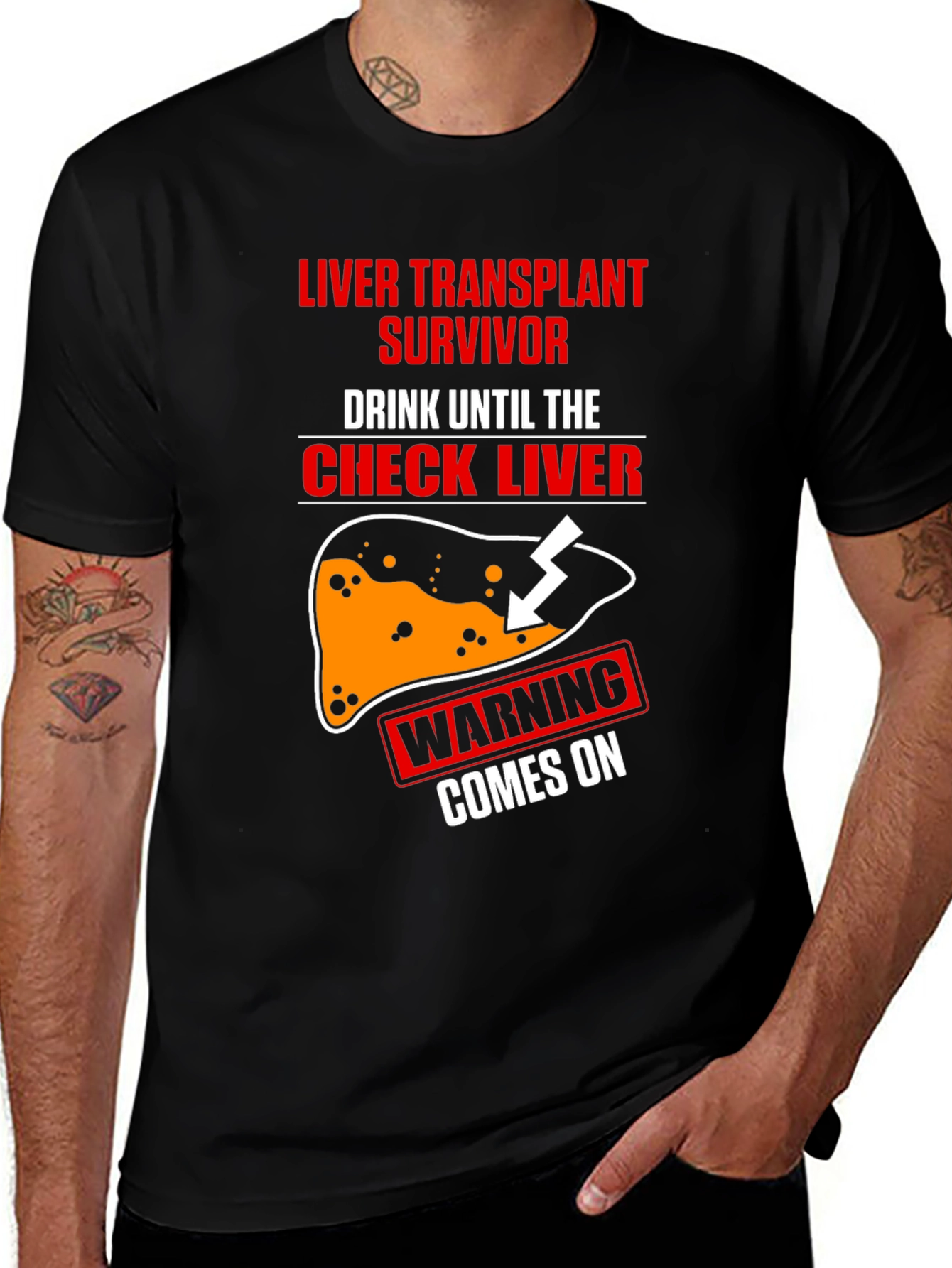 Liver Transplant Survivor T-Shirt - Funny Drinking Tee