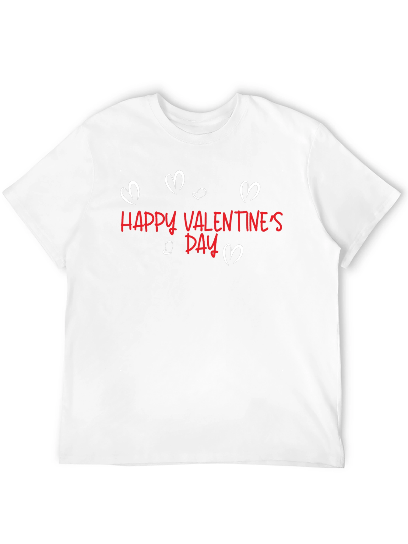 Happy Valentines Day Black T-Shirt