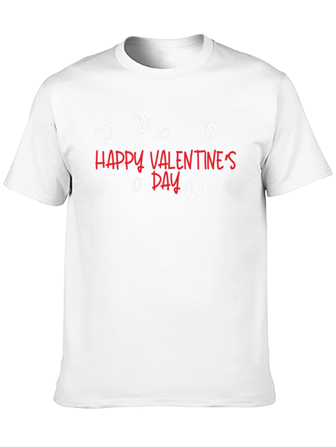 Happy Valentines Day Black T-Shirt