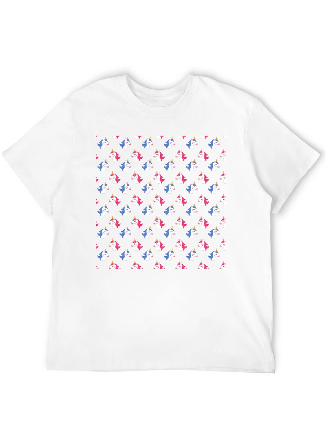 Unicorn Print Black T-Shirt