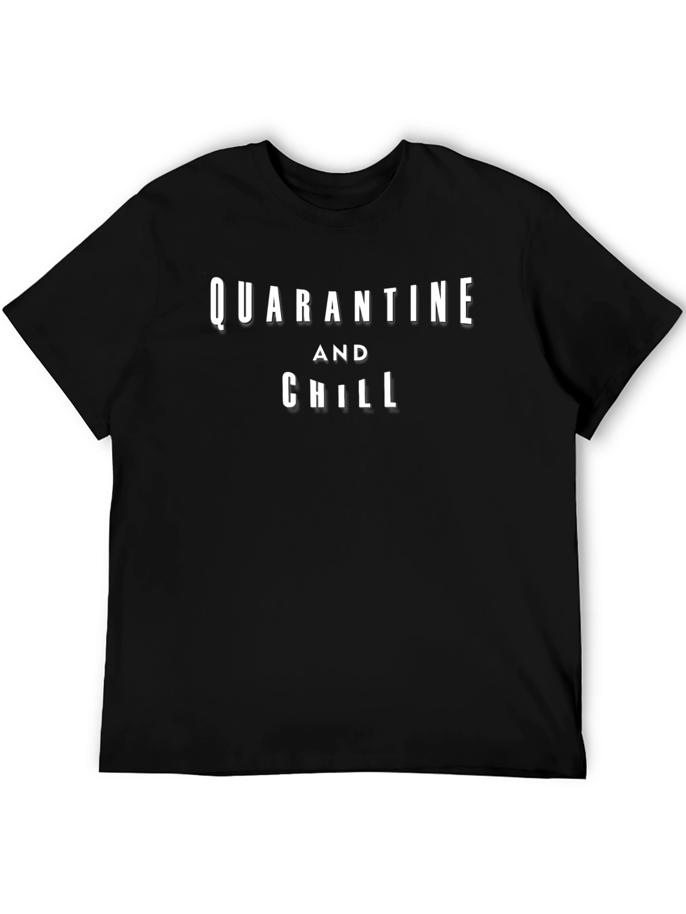 Quarantine and Chill Graphic Tee - Black