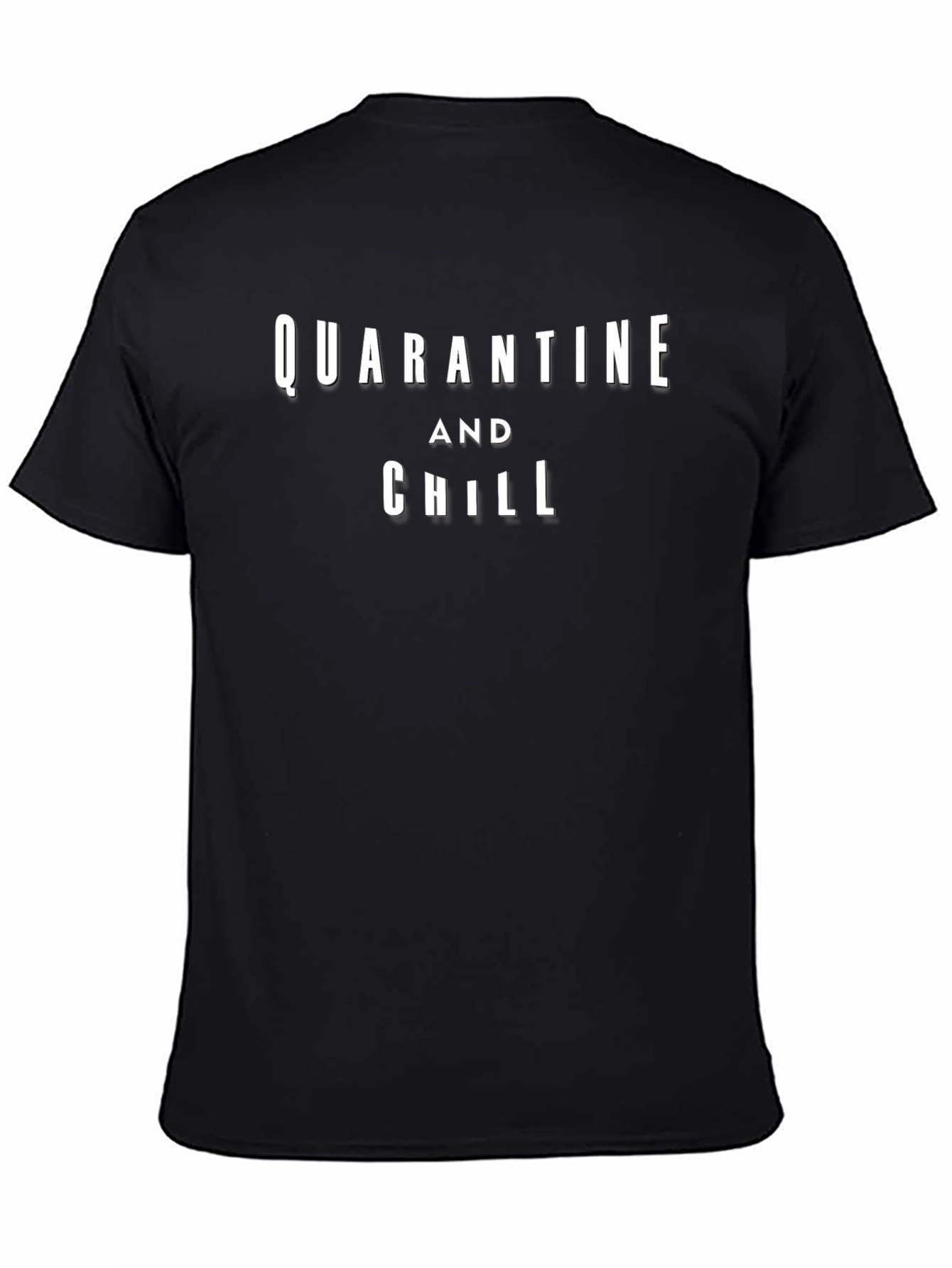 Quarantine and Chill Graphic Tee - Black