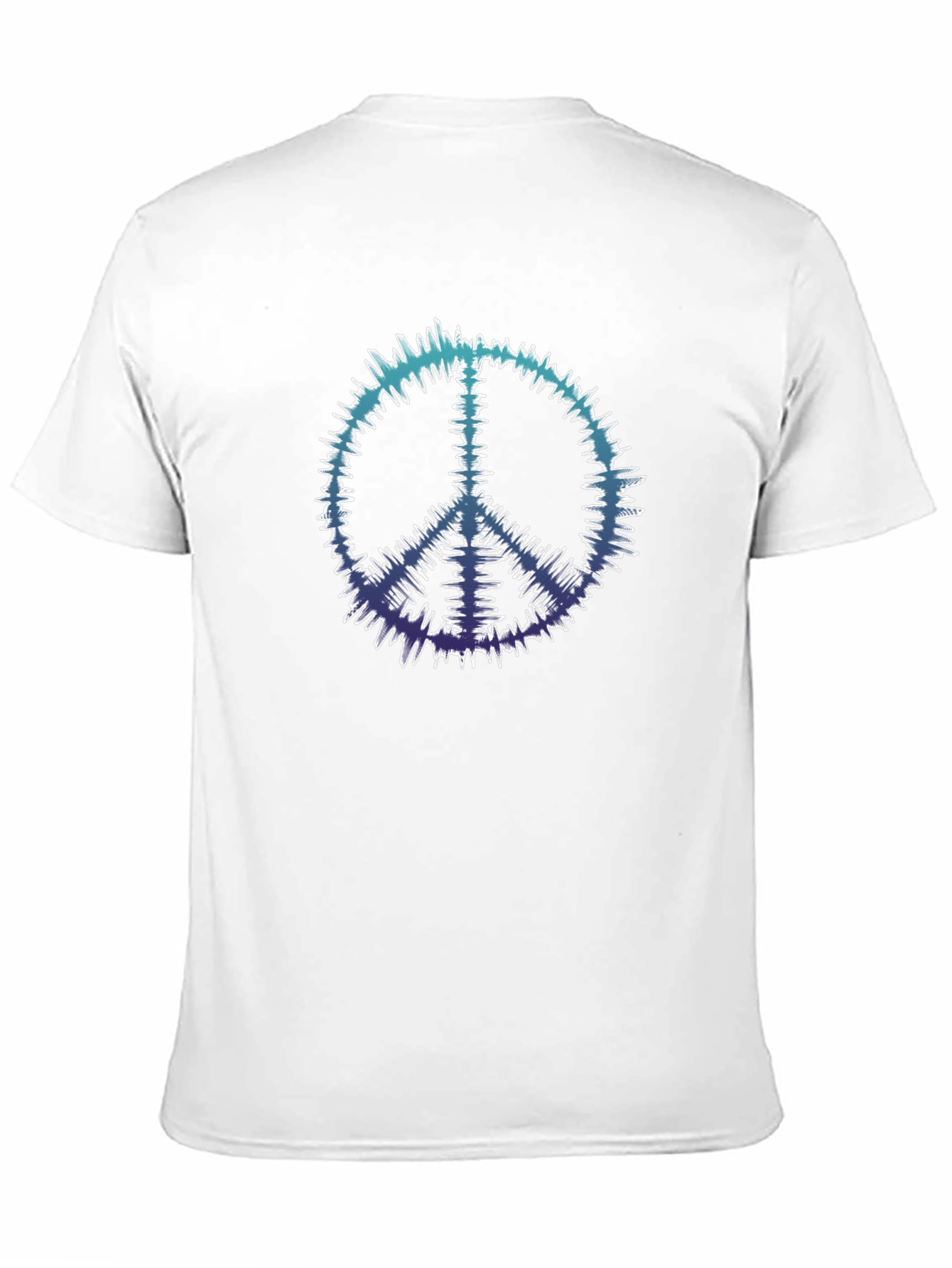 Peace Sign Black Tee - Retro Vibe
