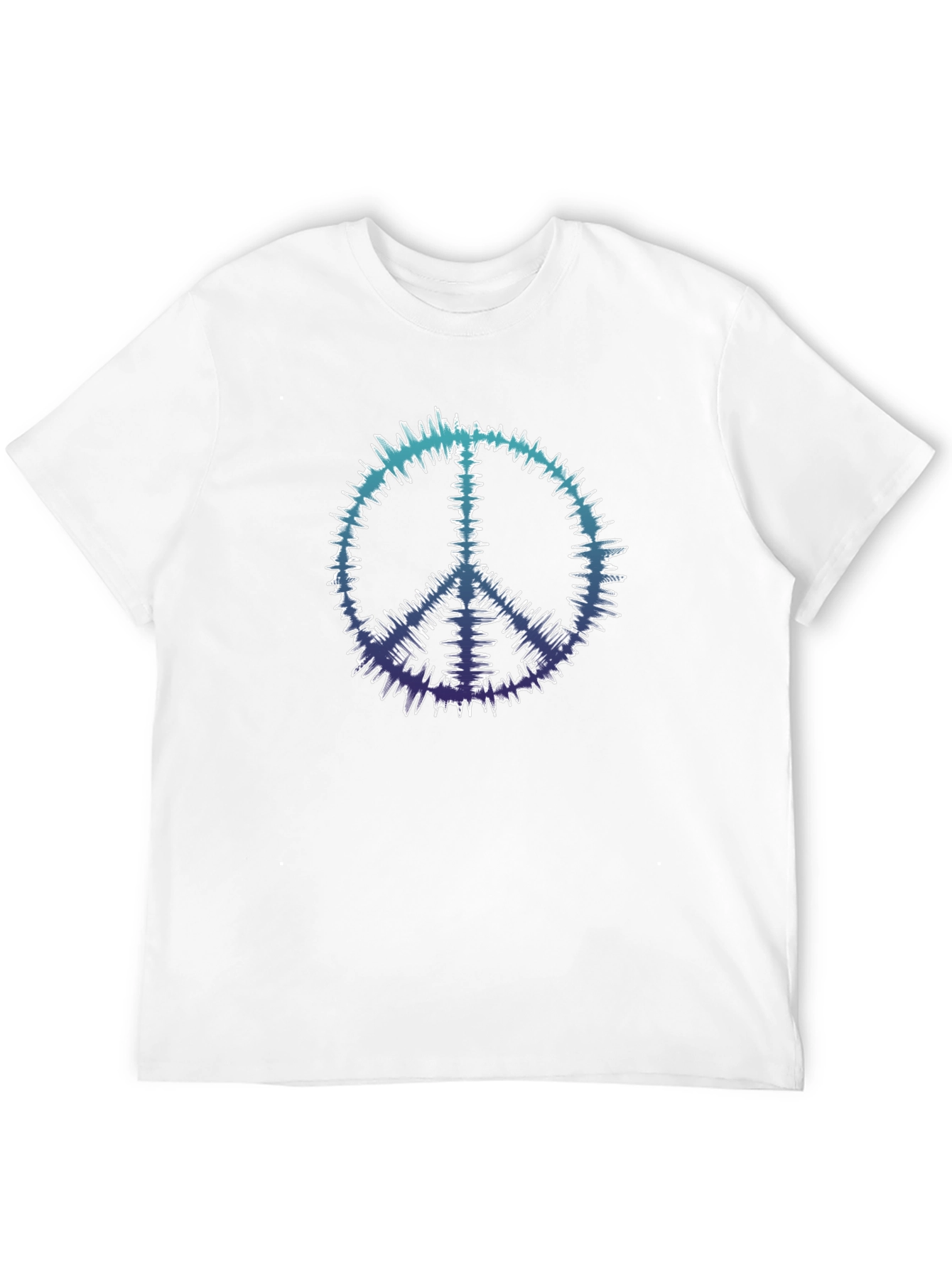 Peace Sign Black Tee - Retro Vibe