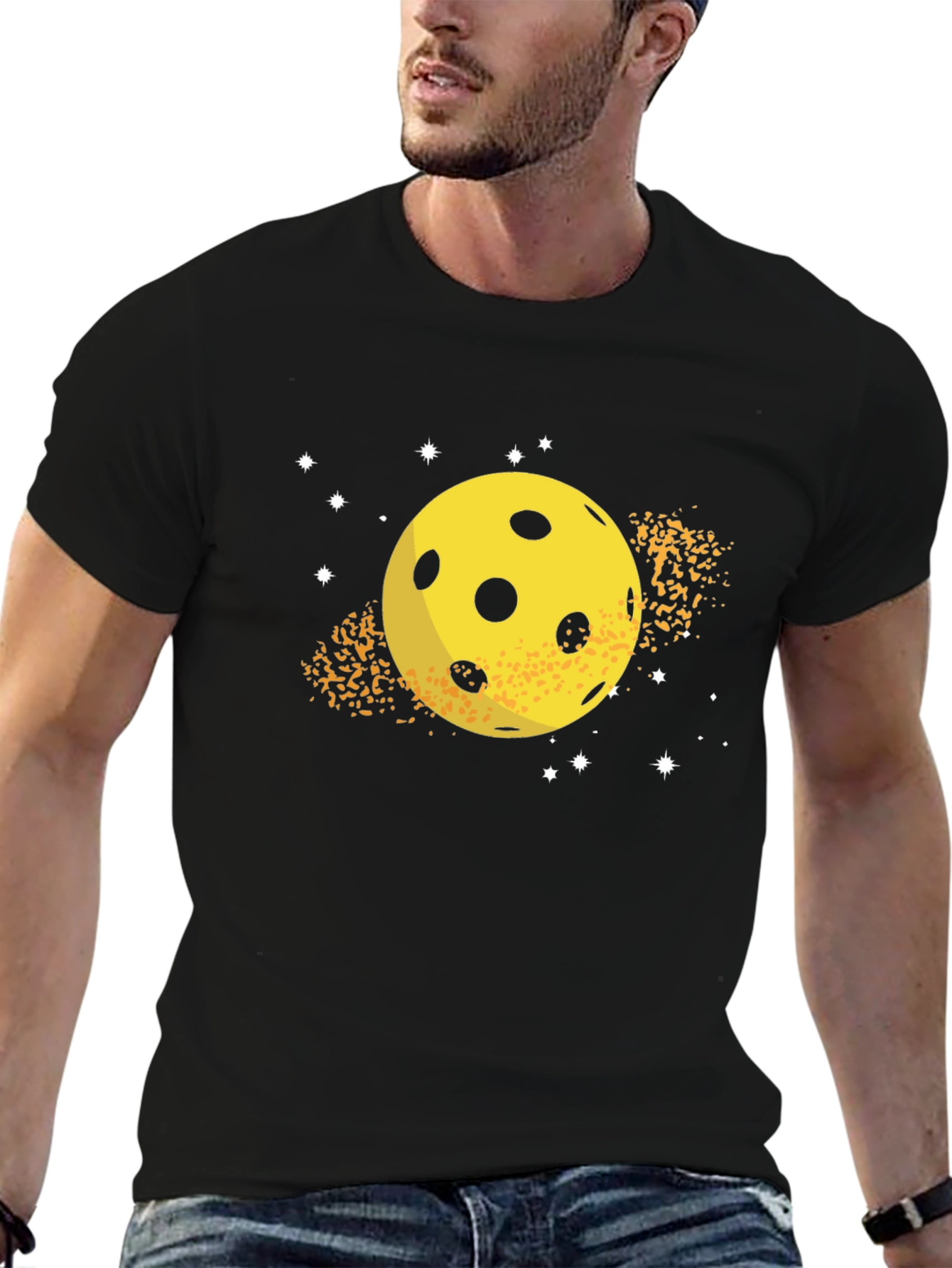 Pickleball Planet T-Shirt - Outer Space Design