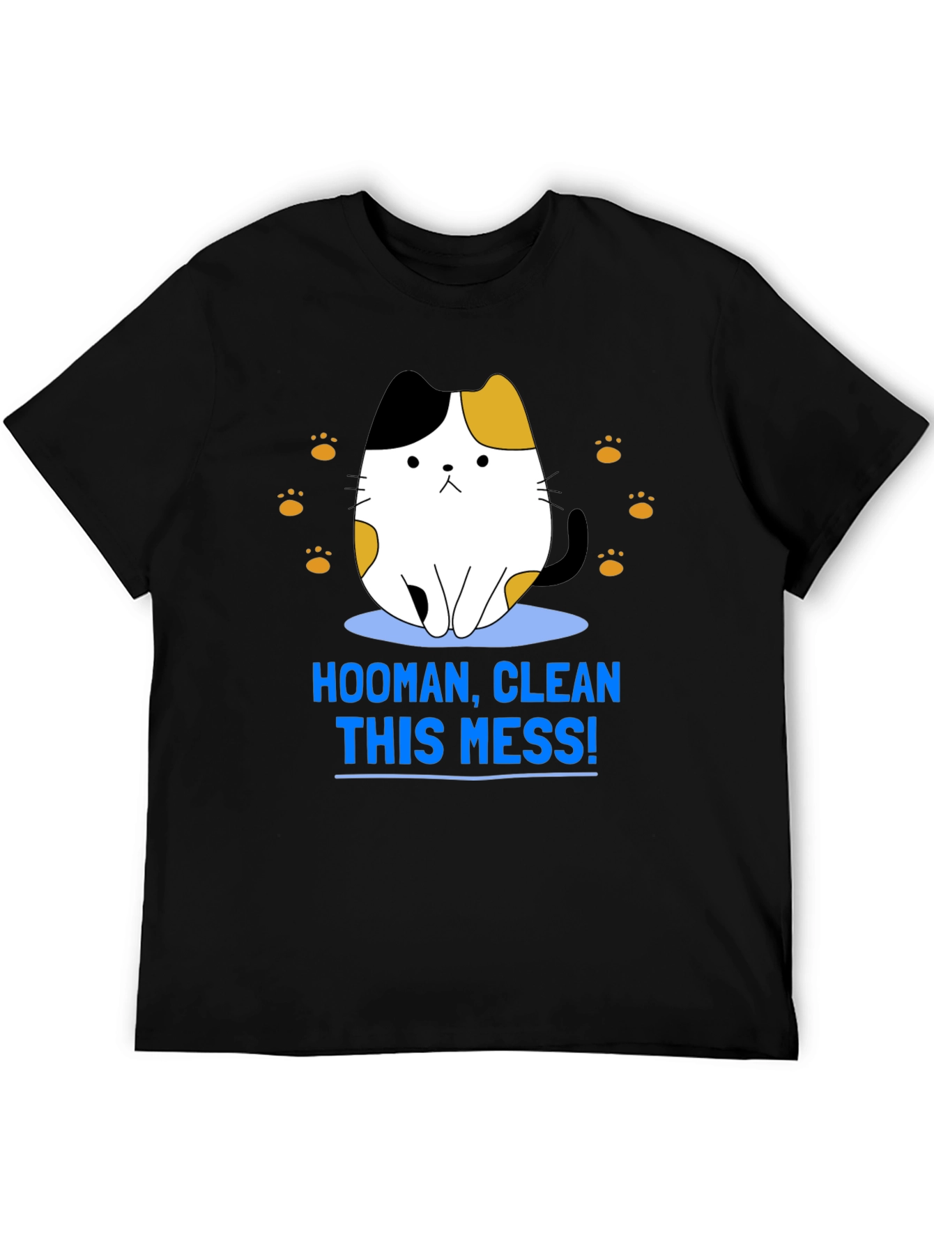 Hooman Clean This Mess Funny Cat T-Shirt