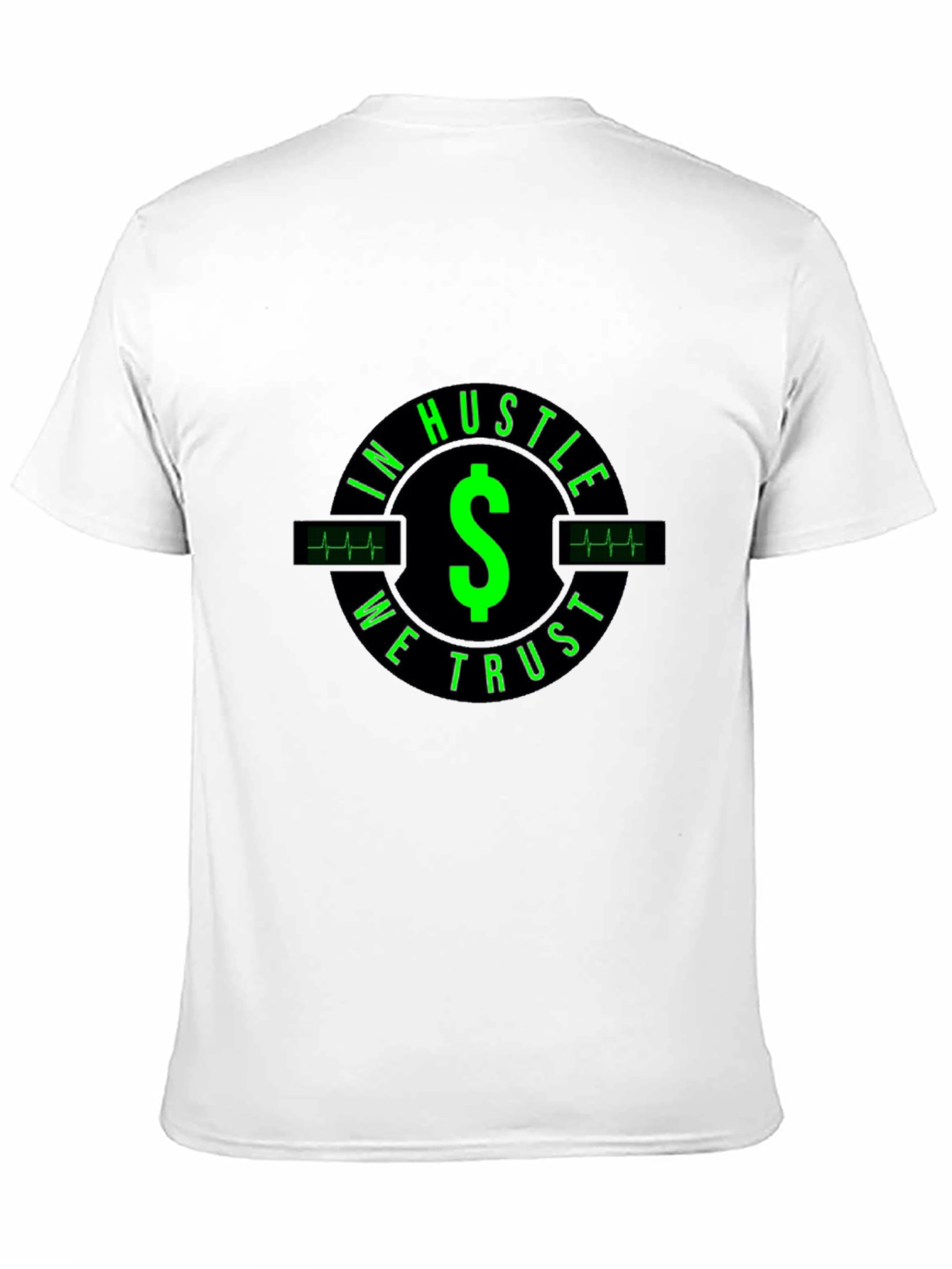 In Hustle We Trust Black Graphic Tee