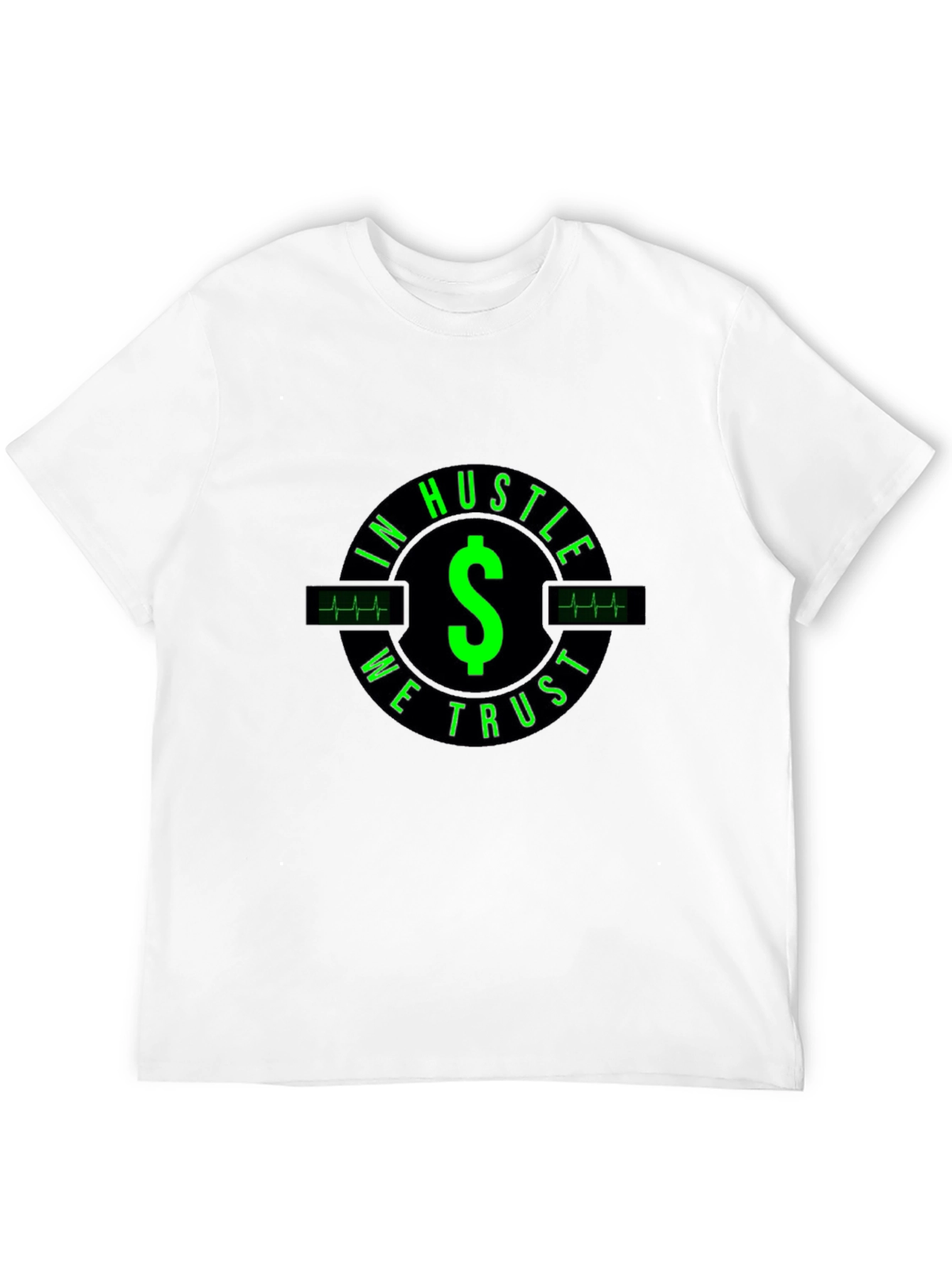 In Hustle We Trust Black Graphic Tee