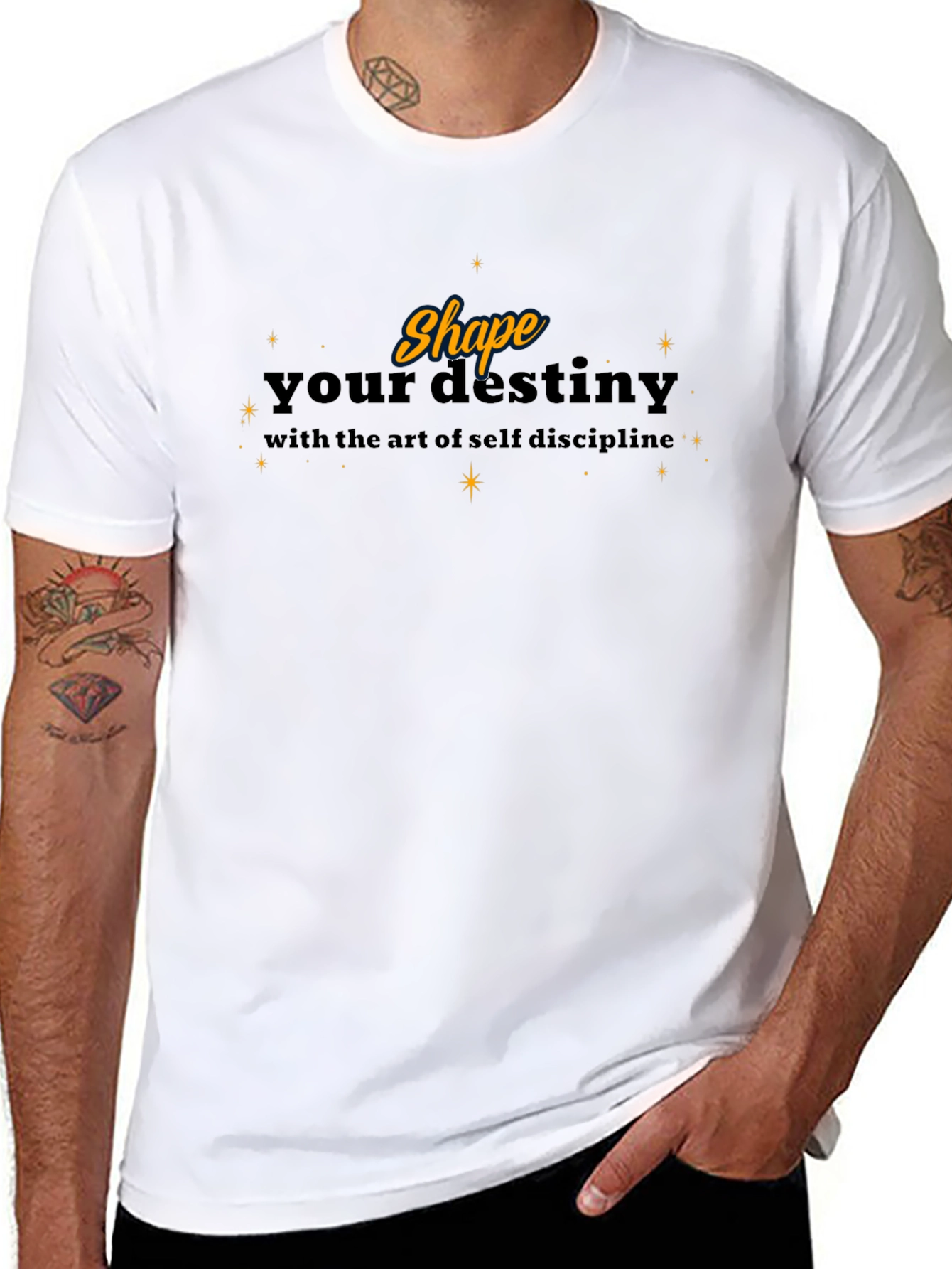 Shape Your Destiny Black Graphic Tee