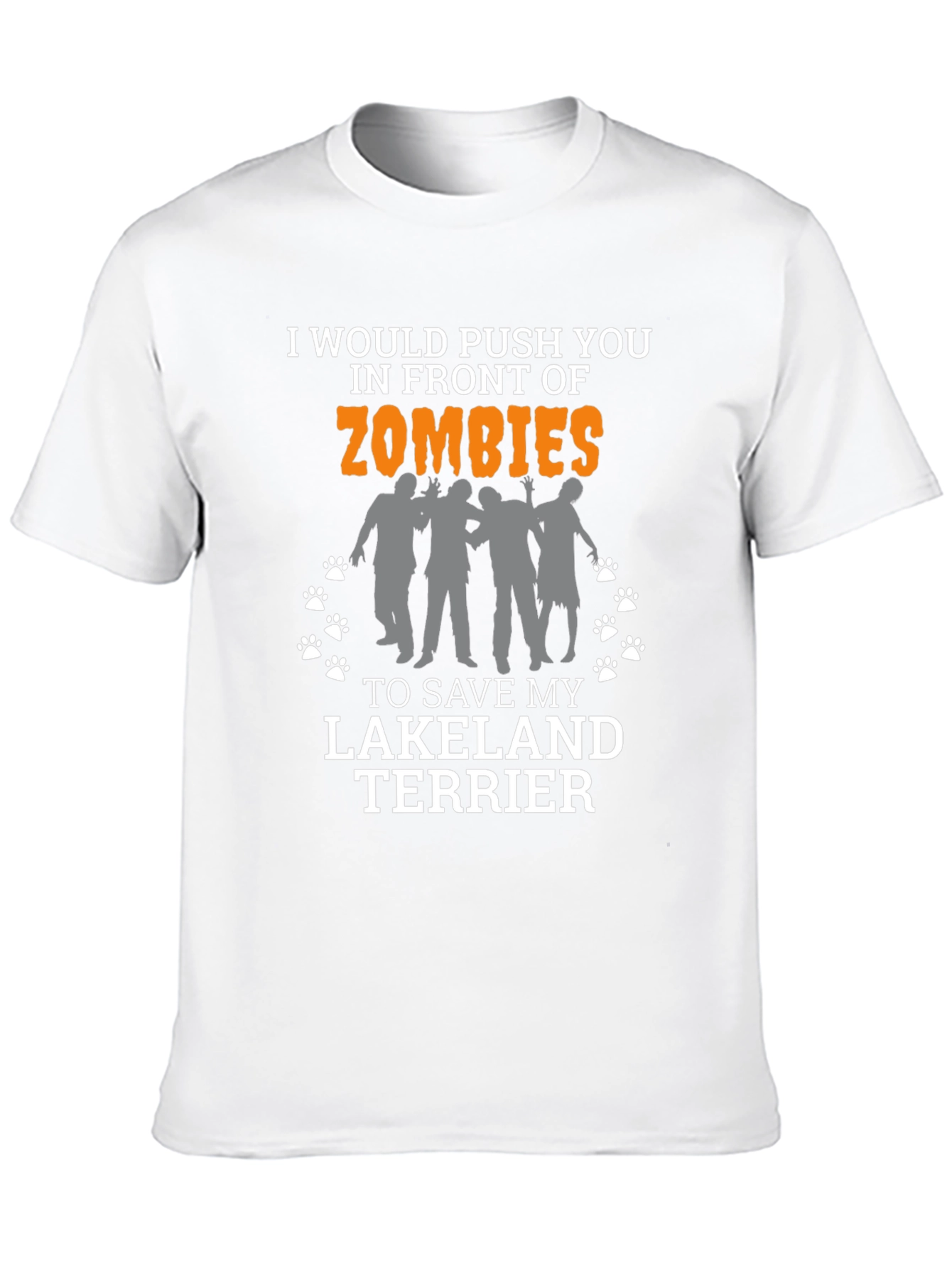 Zombie Lakeland Terrier Novelty T-Shirt