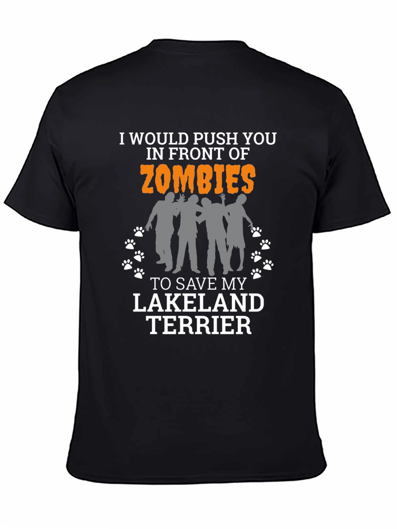 Zombie Lakeland Terrier Novelty T-Shirt