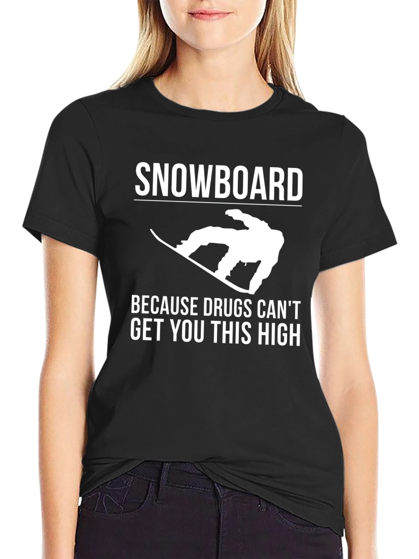 Snowboard Humor Graphic Tee