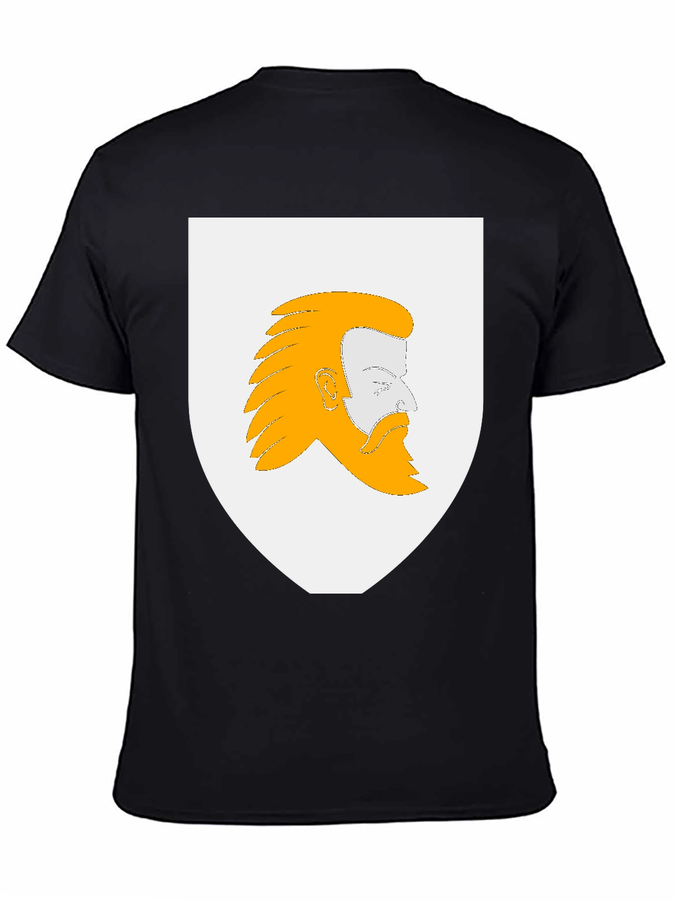 Heraldic Bearded Man Graphic T-Shirt