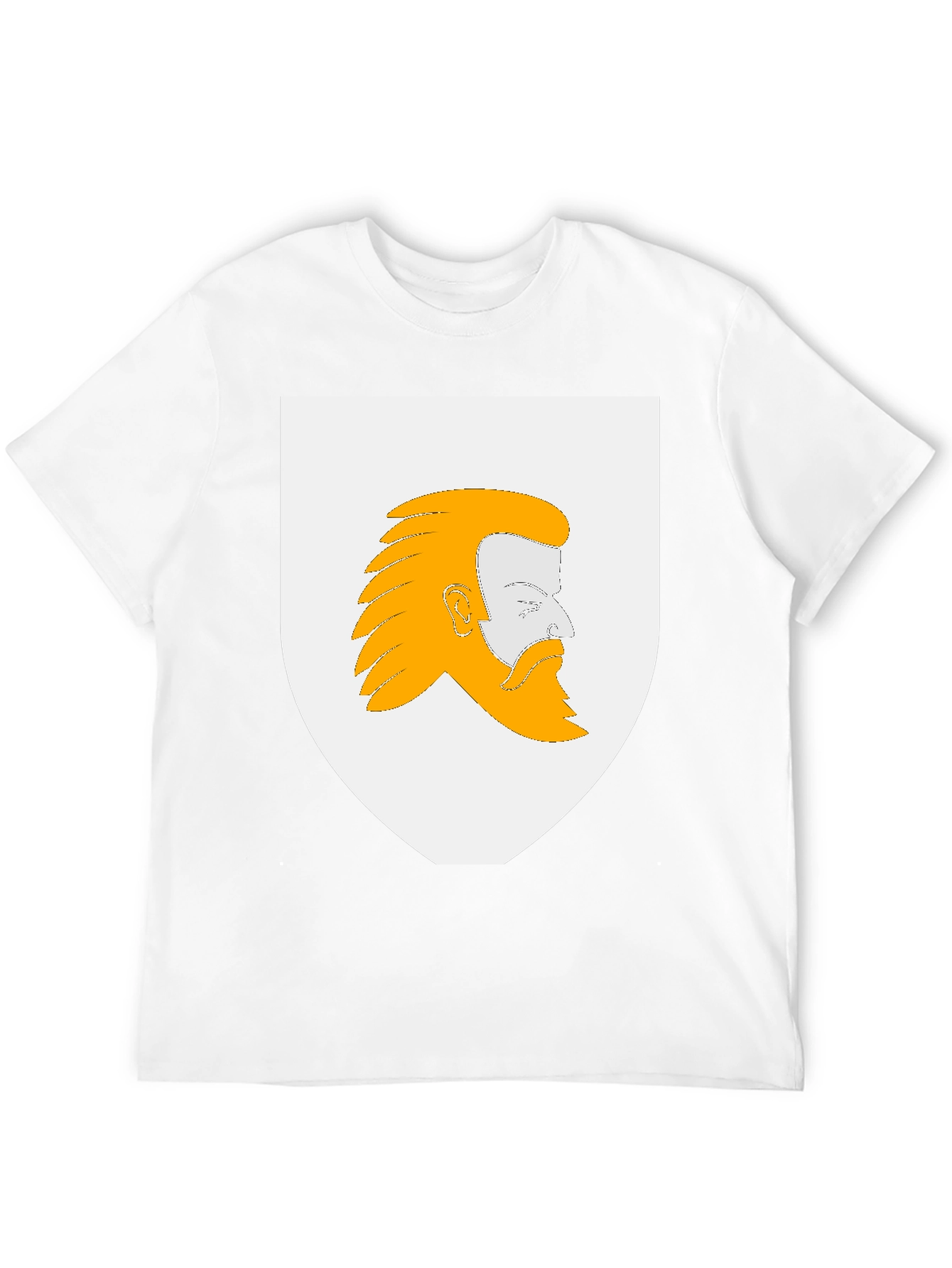 Heraldic Bearded Man Graphic T-Shirt