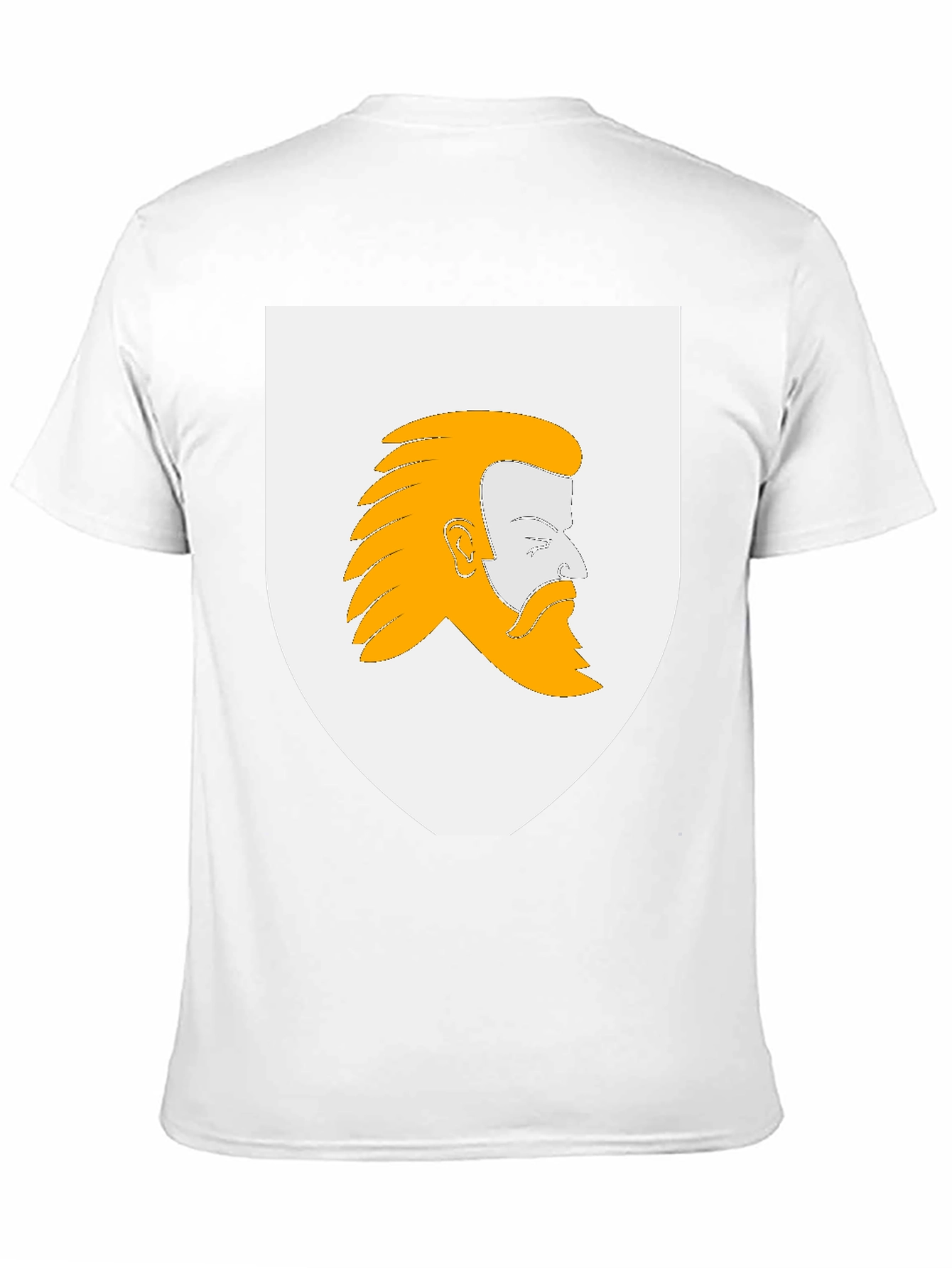 Heraldic Bearded Man Graphic T-Shirt