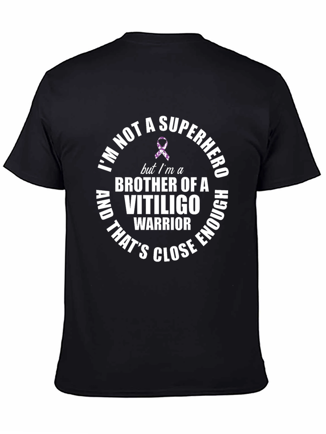 Vitiligo Warrior Brother T-Shirt Support Awareness Tee