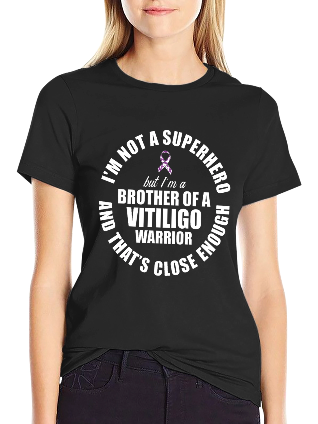 Vitiligo Warrior Brother T-Shirt Support Awareness Tee