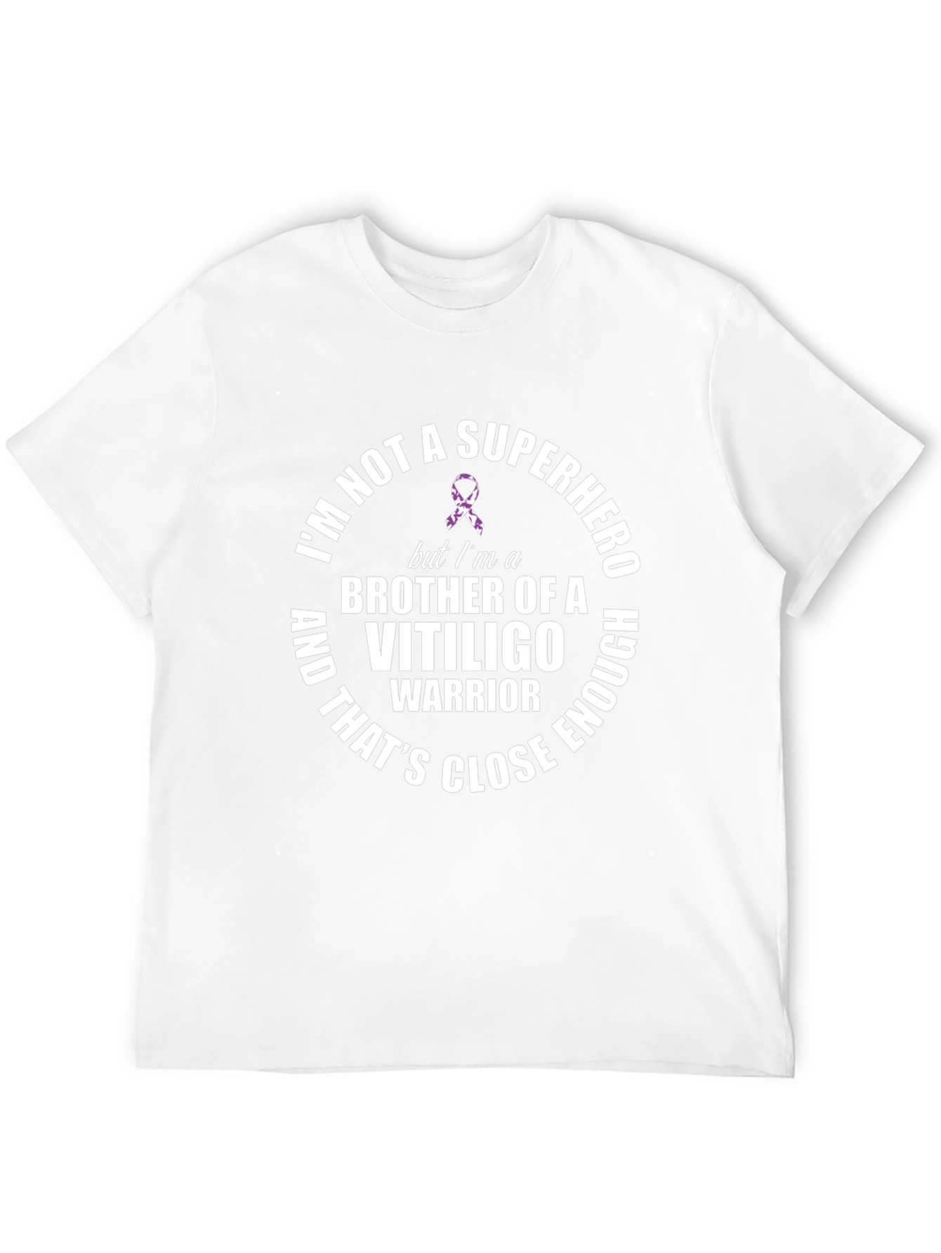 Vitiligo Warrior Brother T-Shirt Support Awareness Tee