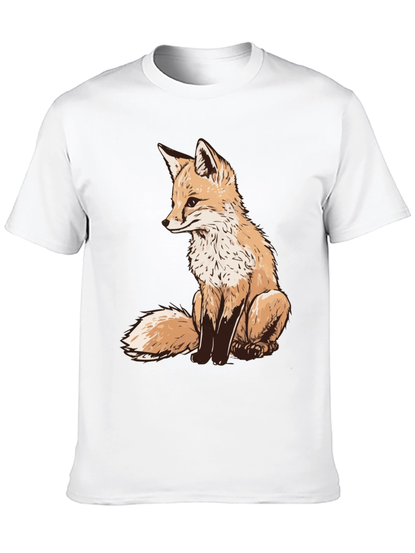 Fox Graphic Tee - Unique Animal Print Shirt