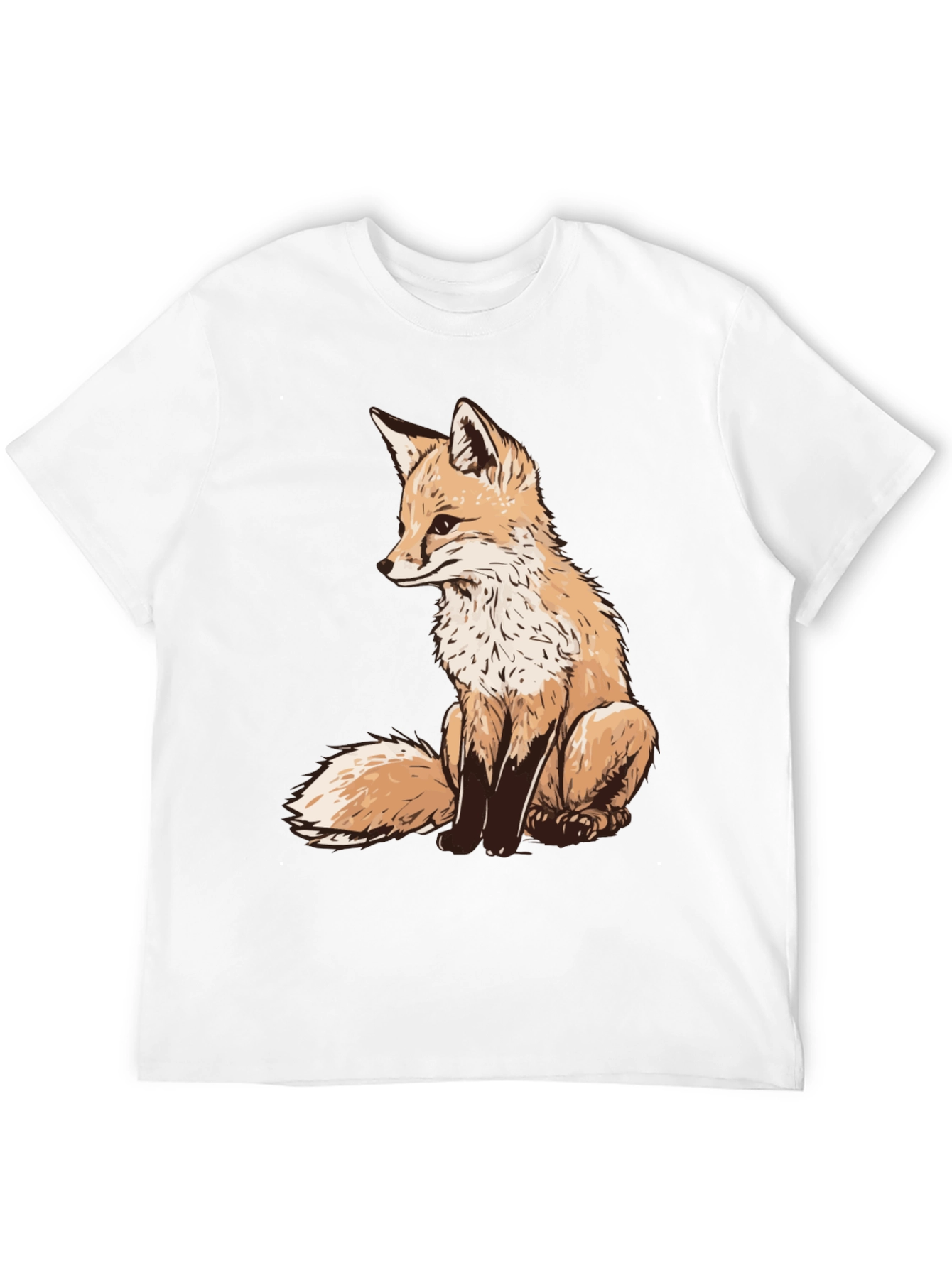 Fox Graphic Tee - Unique Animal Print Shirt