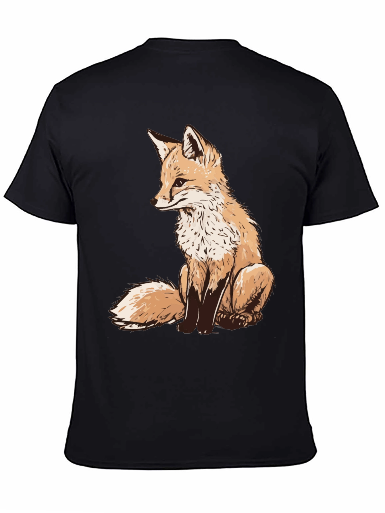 Fox Graphic Tee - Unique Animal Print Shirt