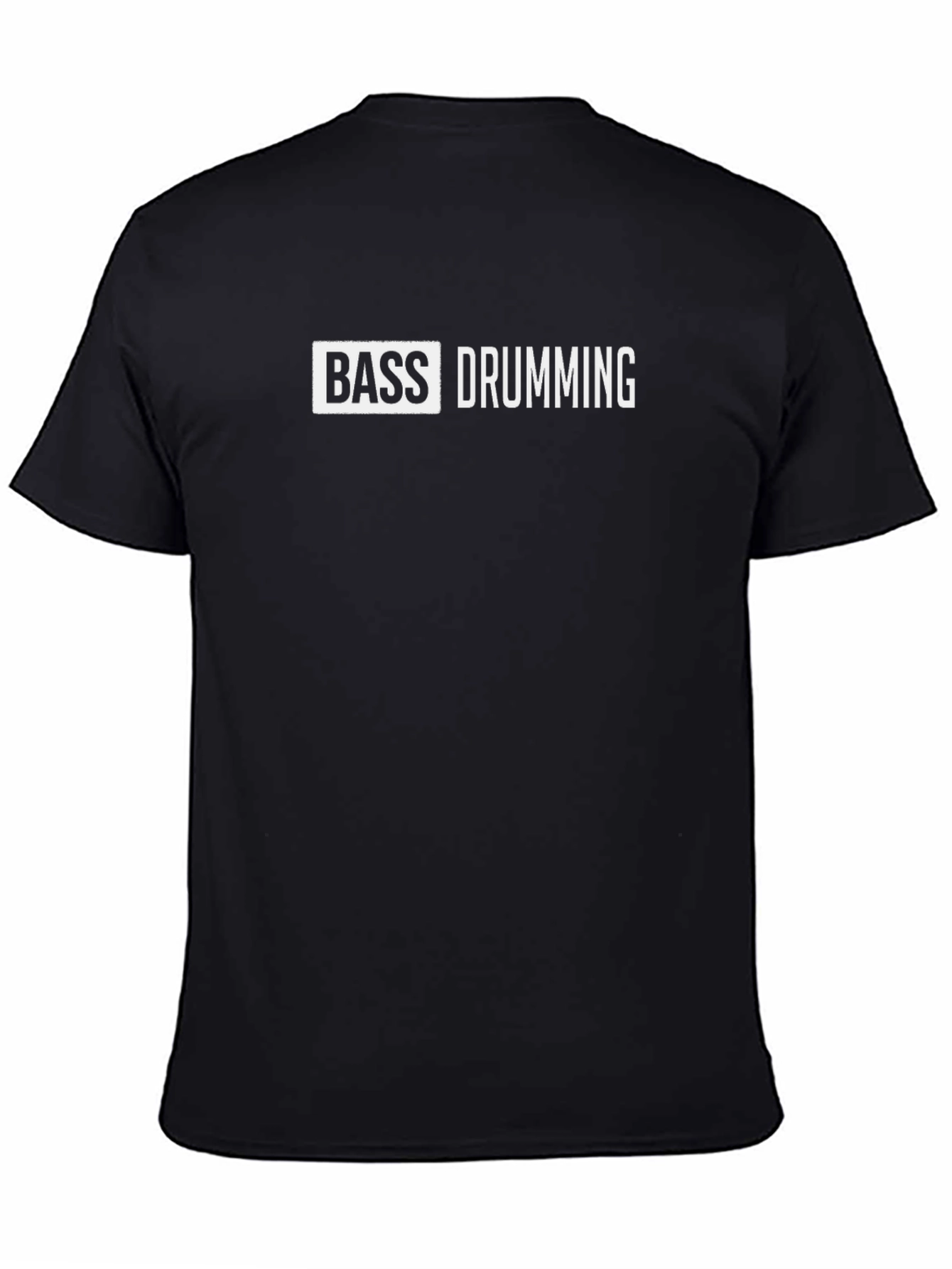 Bass Drumming Graphic Tee - Black Cotton