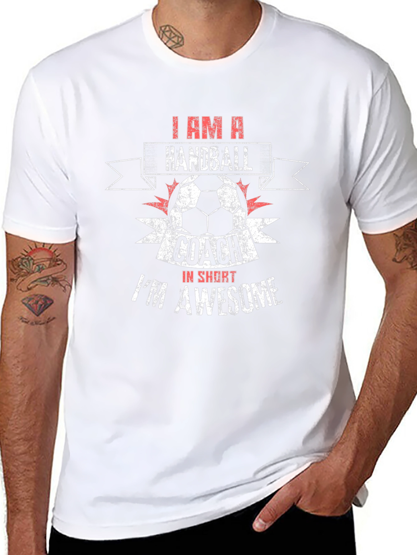 Handball Coach T-Shirt - Im Awesome