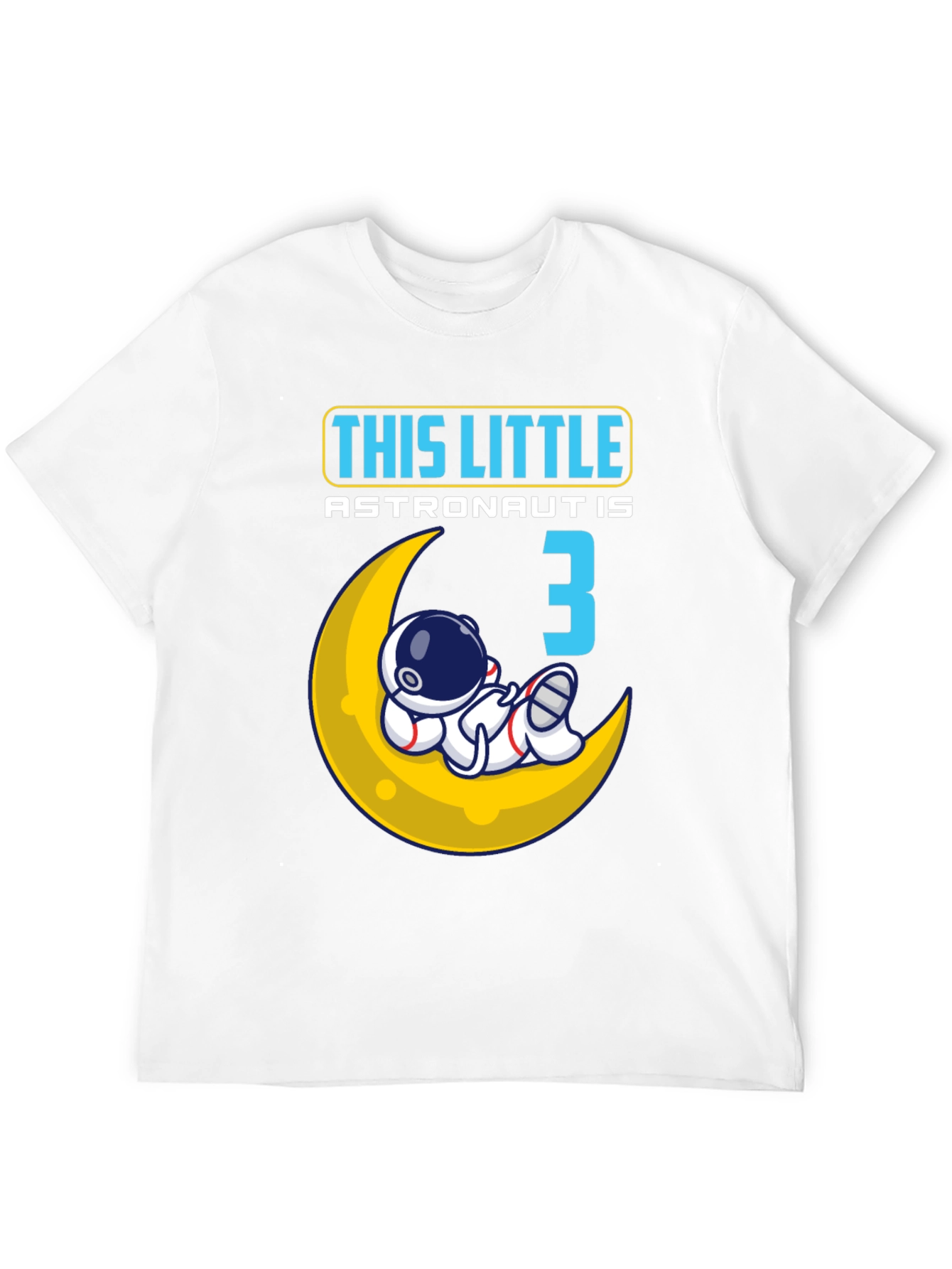Little Astronaut Birthday Shirt - Age 3