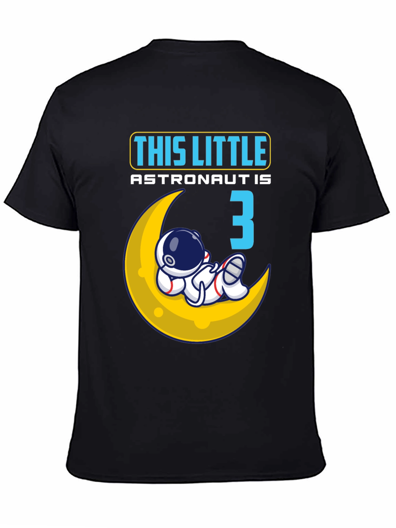 Little Astronaut Birthday Shirt - Age 3
