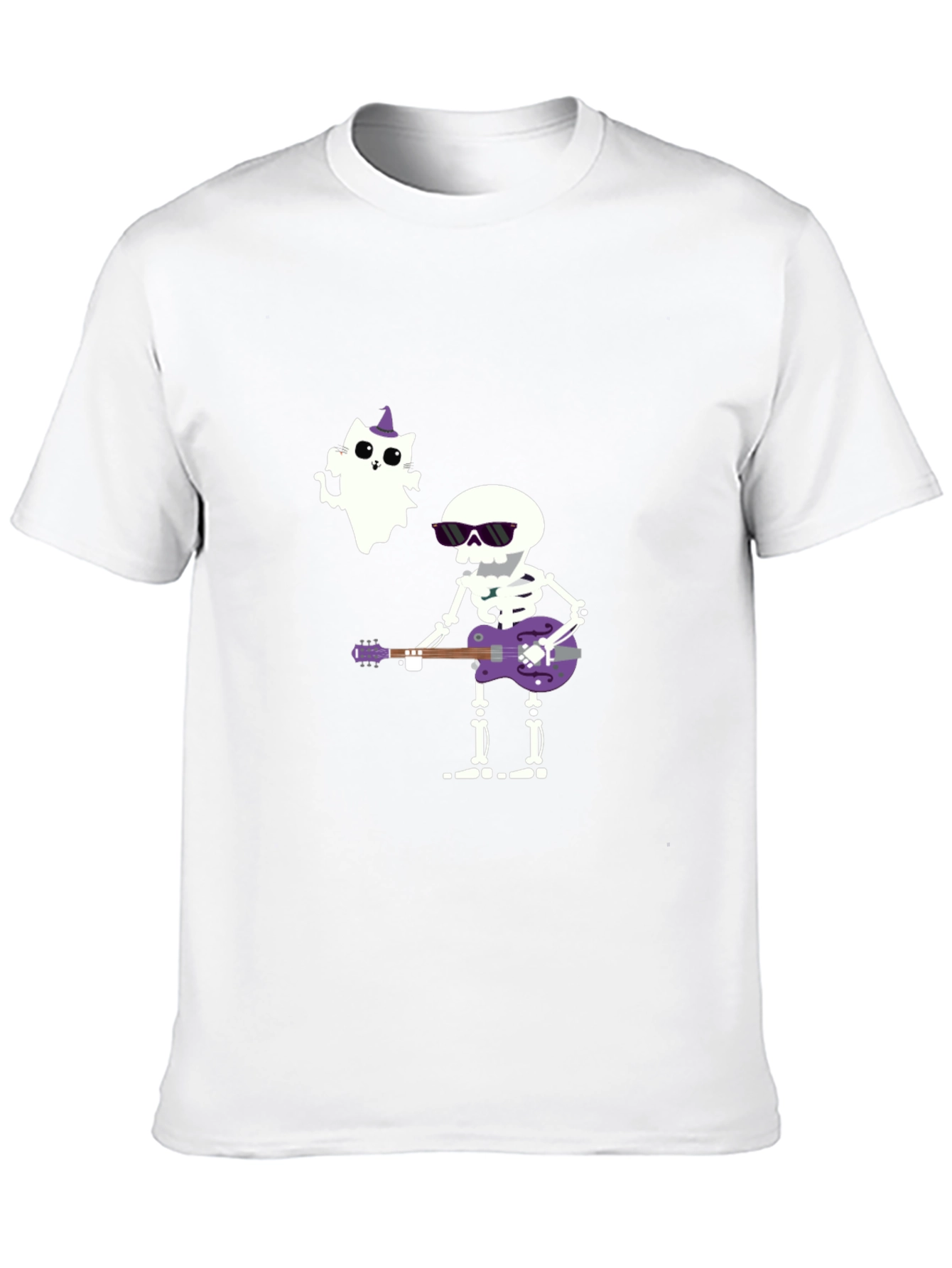 Halloween Skeleton Guitar T-Shirt