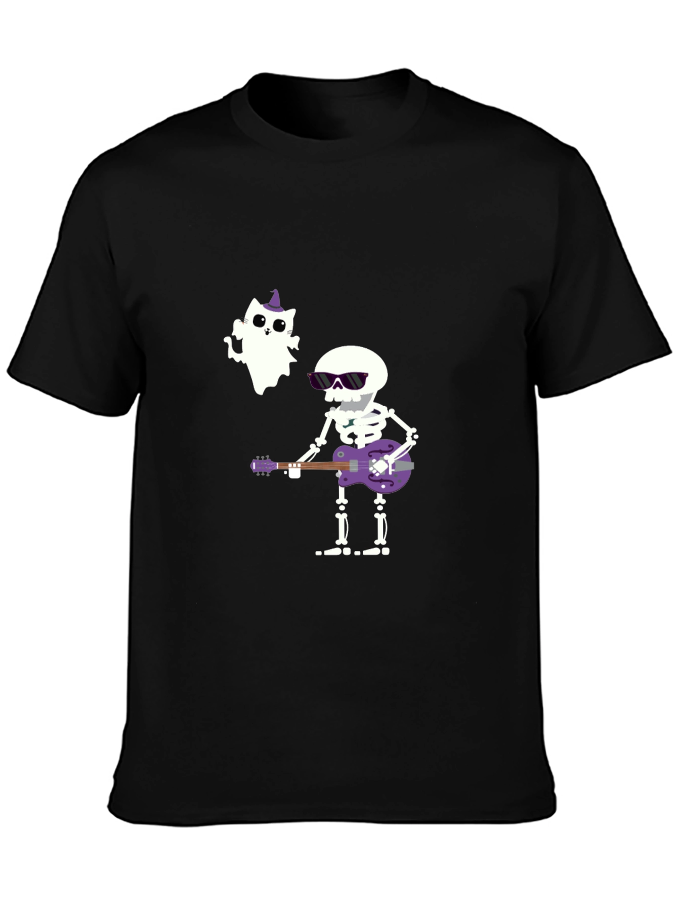 Halloween Skeleton Guitar T-Shirt
