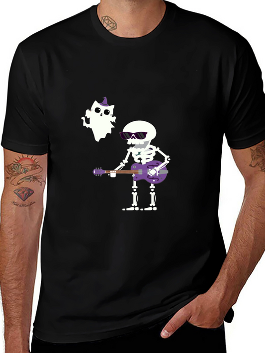 Halloween Skeleton Guitar T-Shirt