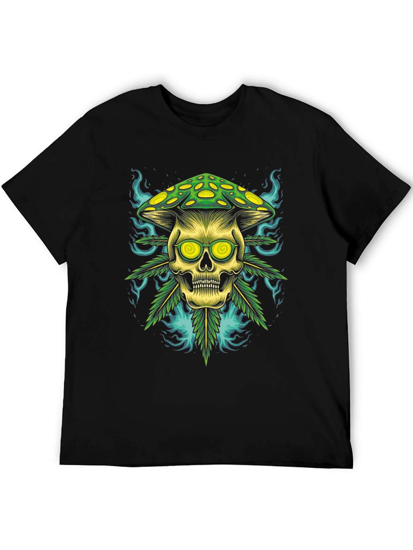 Skull Mushroom Graphic Tee - Unique & Edgy