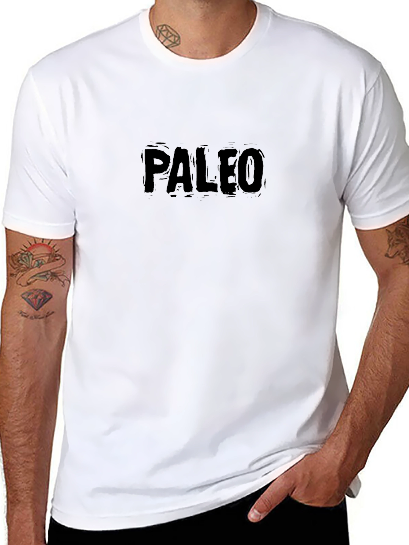 Paleo Graphic Tee - Soft Black Cotton T-Shirt