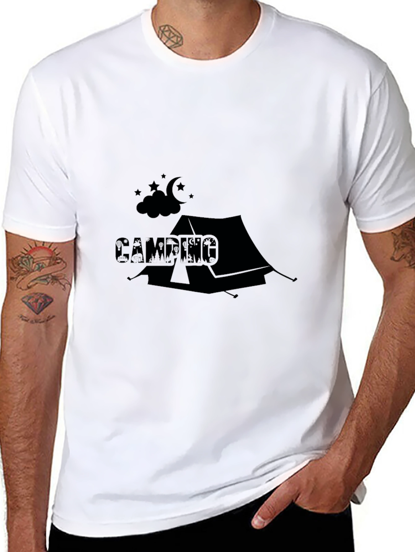 Camping Tent Graphic T-Shirt - Adventure Ready Tee