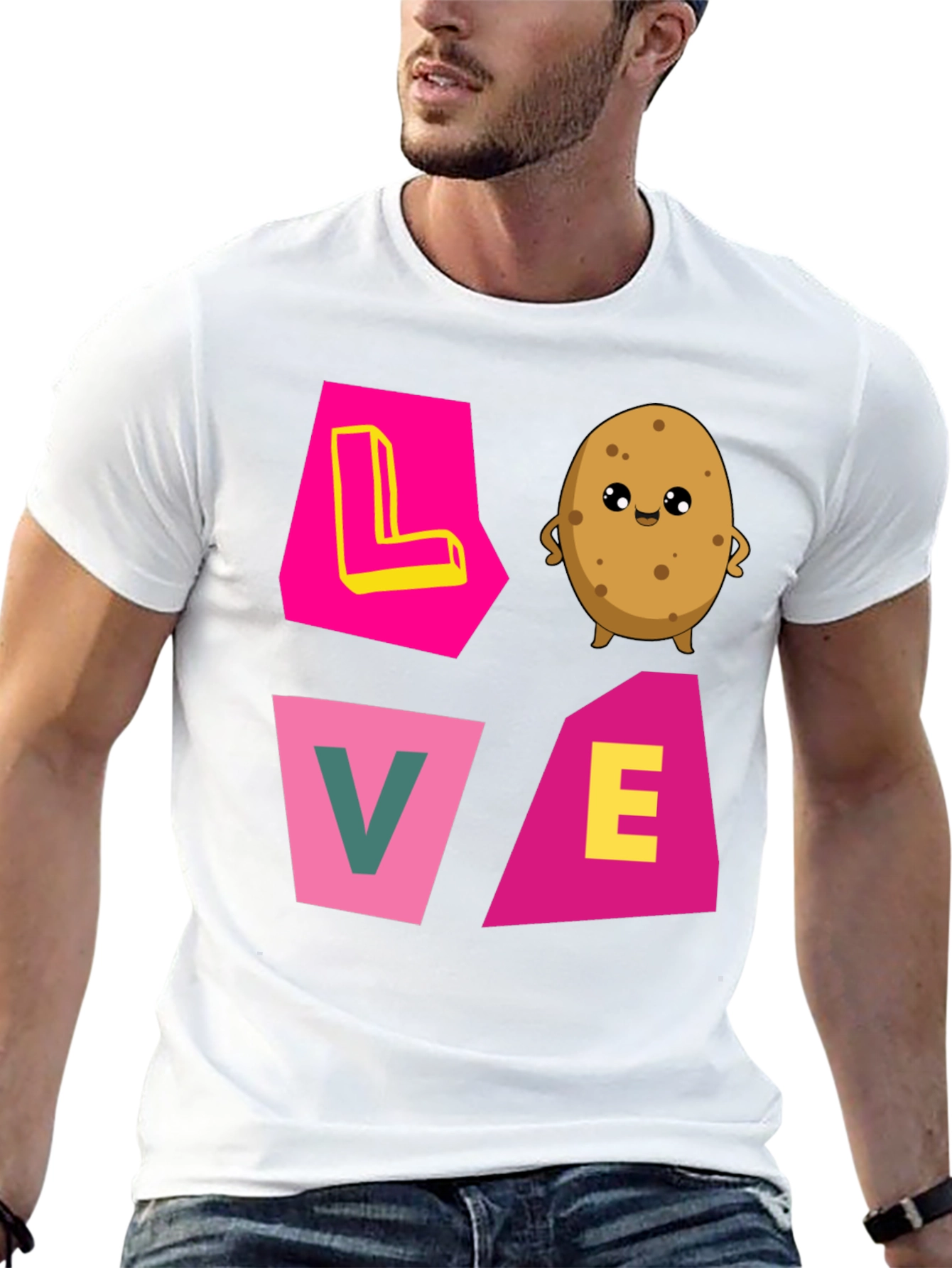 Love Potato Graphic Tee - Cute Foodie Shirt