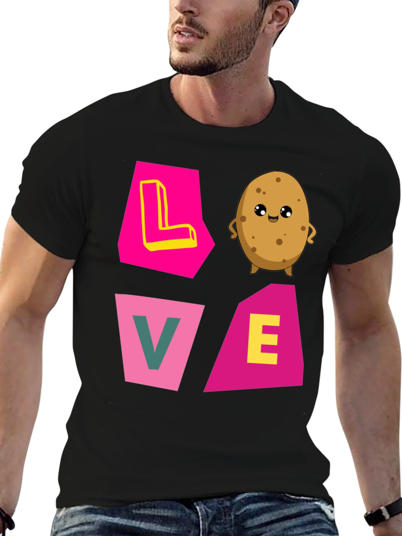 Love Potato Graphic Tee - Cute Foodie Shirt