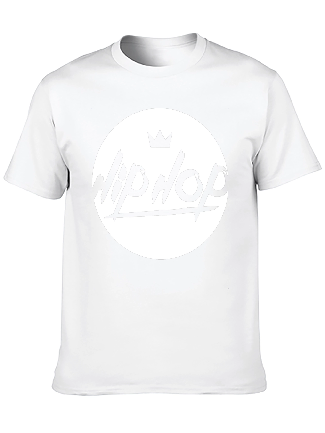Hip Hop Crown Graphic Black T-Shirt
