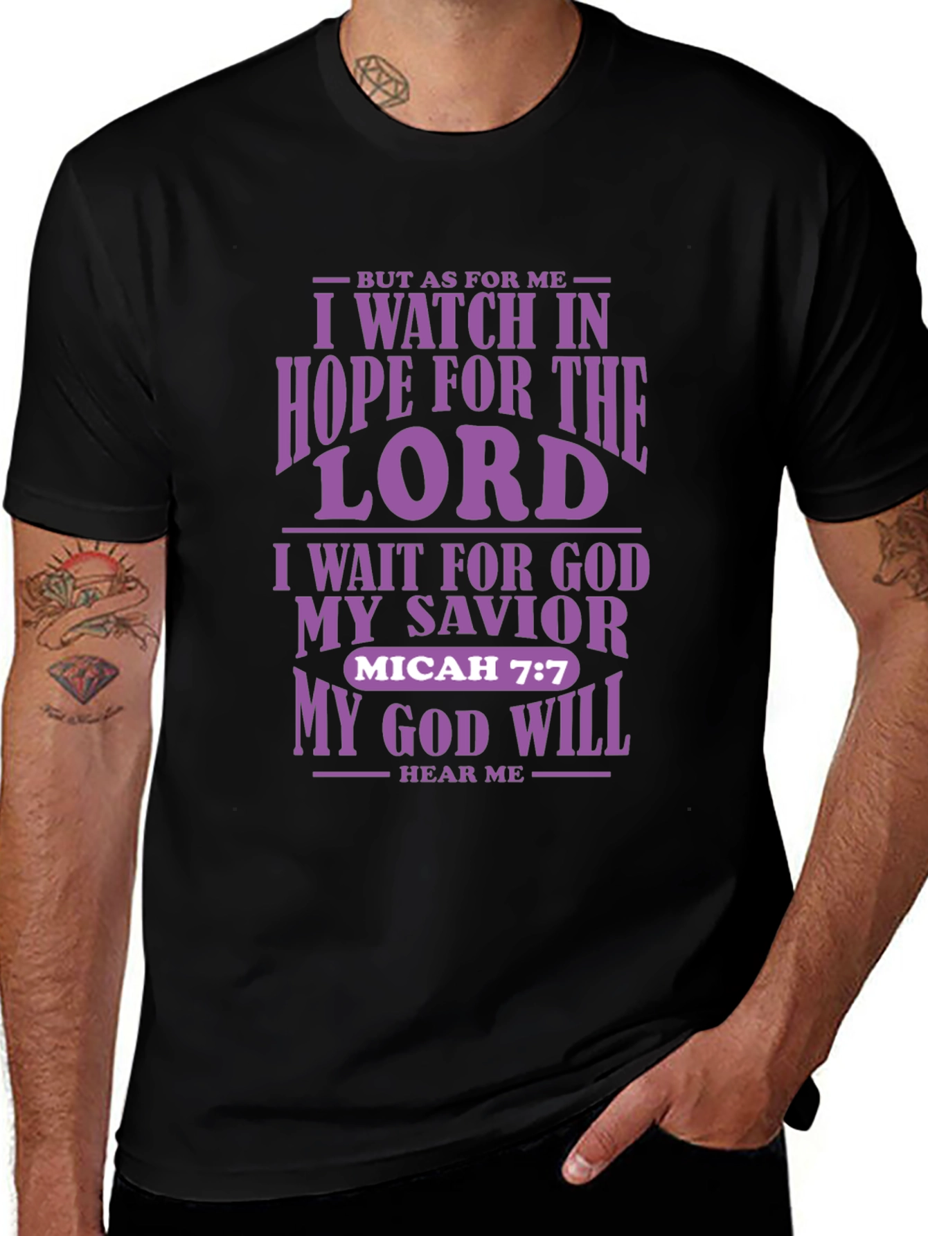 I Watch in Hope T-Shirt | Christian Micah 7:7
